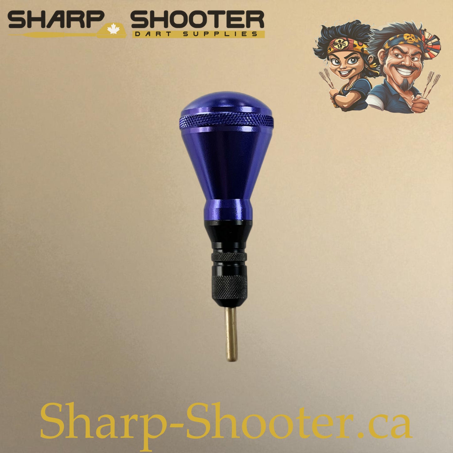 Sharpshooter DP13 Dart Tip Removal Tool in blue and black, ergonomic dart repair tool for soft-tip dartboard players