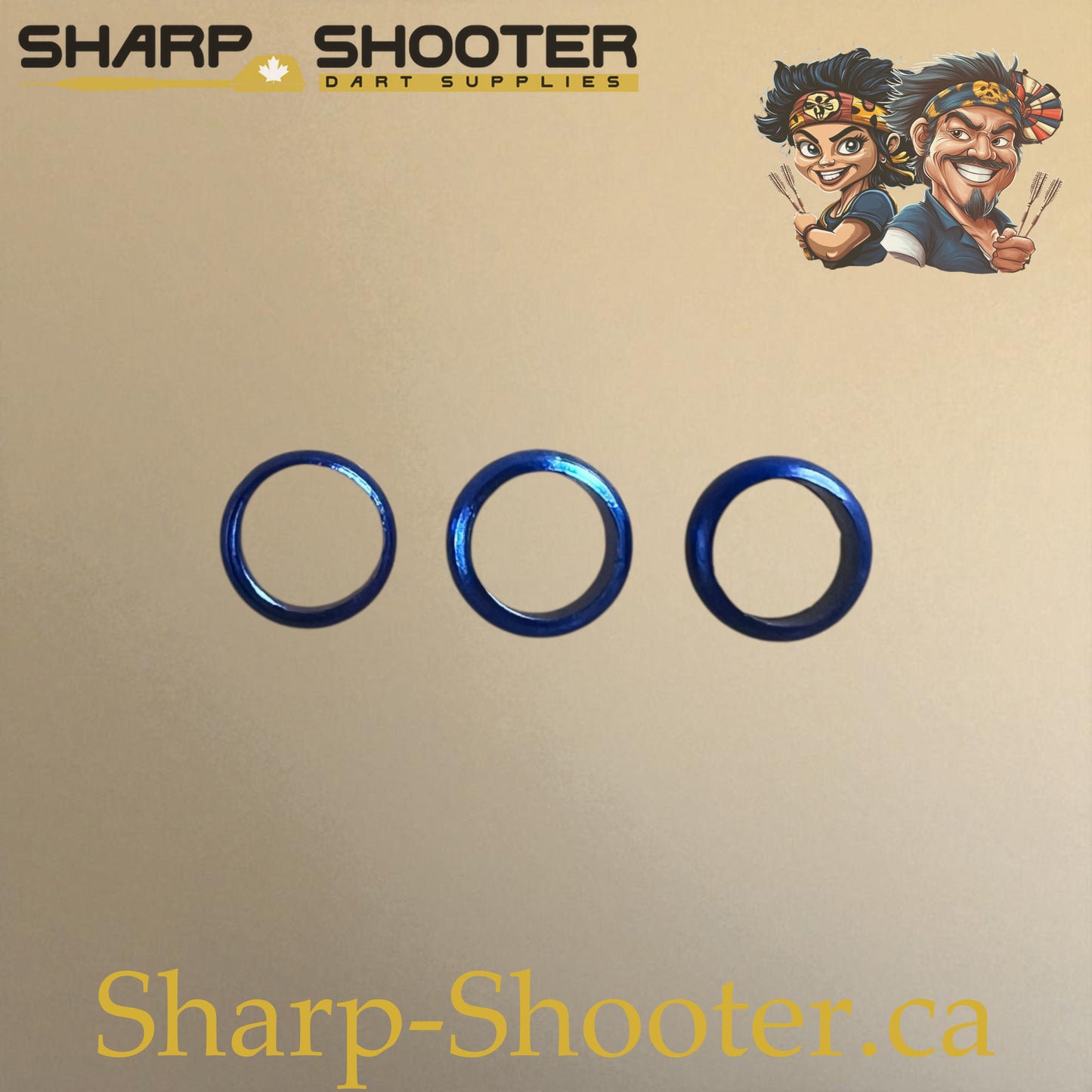 Springs Blue – 3 Pack – Shaft Accessory – Sharp Shooter Darts
