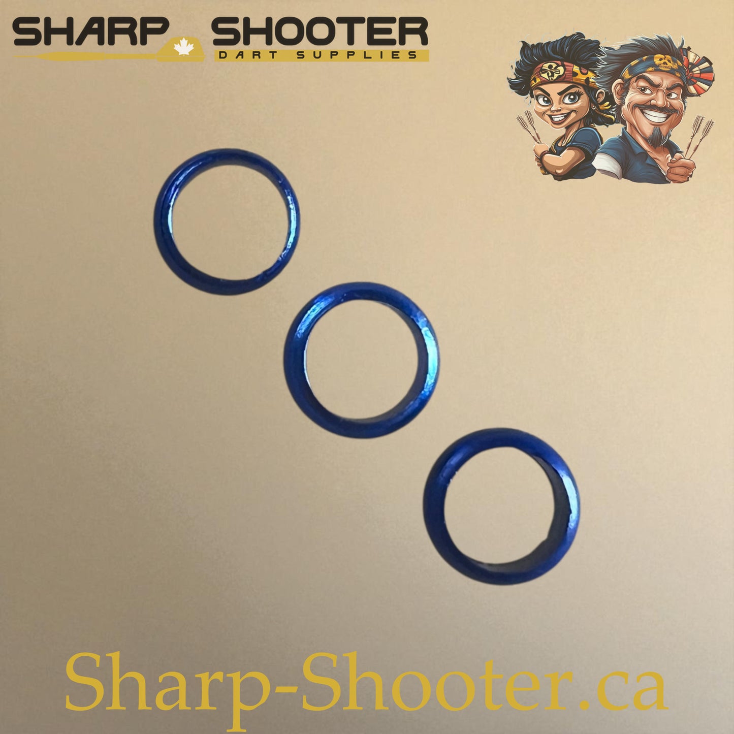 Springs Blue – 3 Pack – Shaft Accessory – Sharp Shooter Darts
