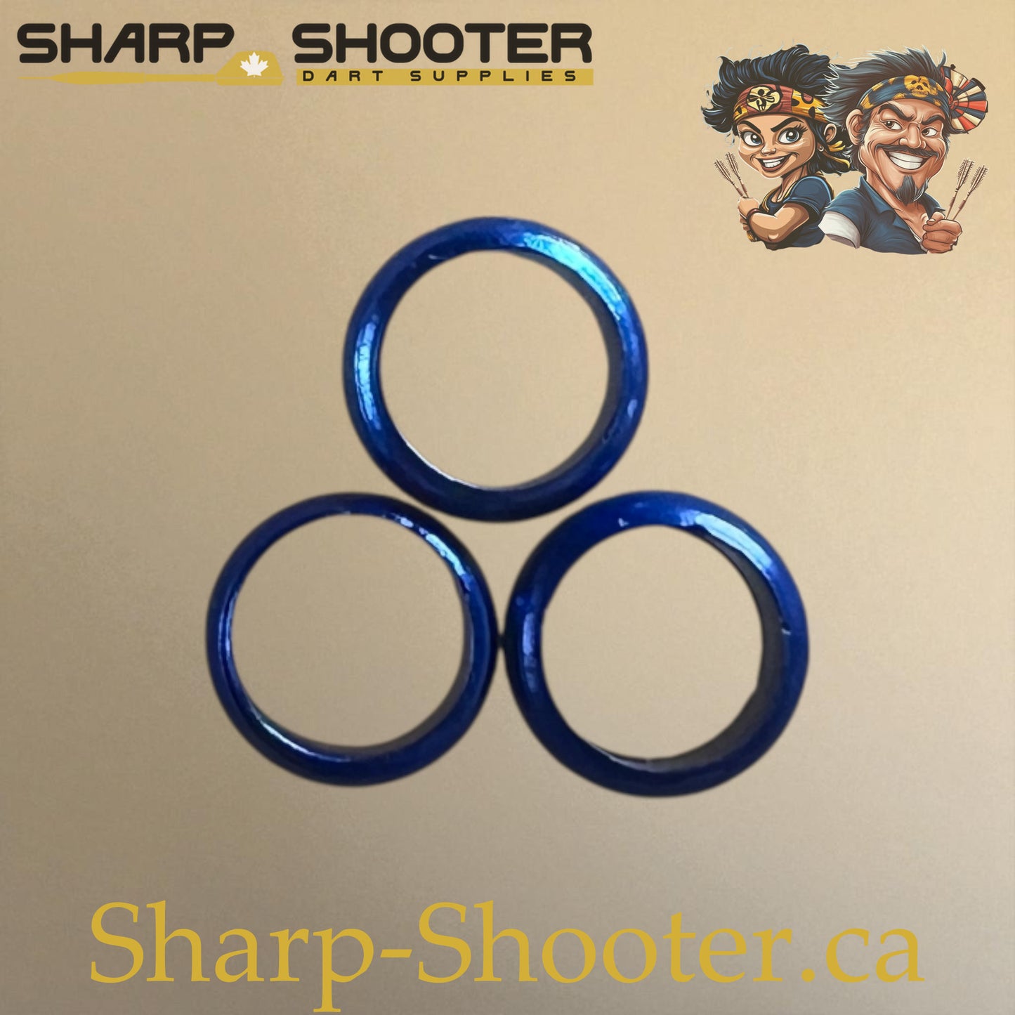 Springs Blue – 3 Pack – Shaft Accessory – Sharp Shooter Darts