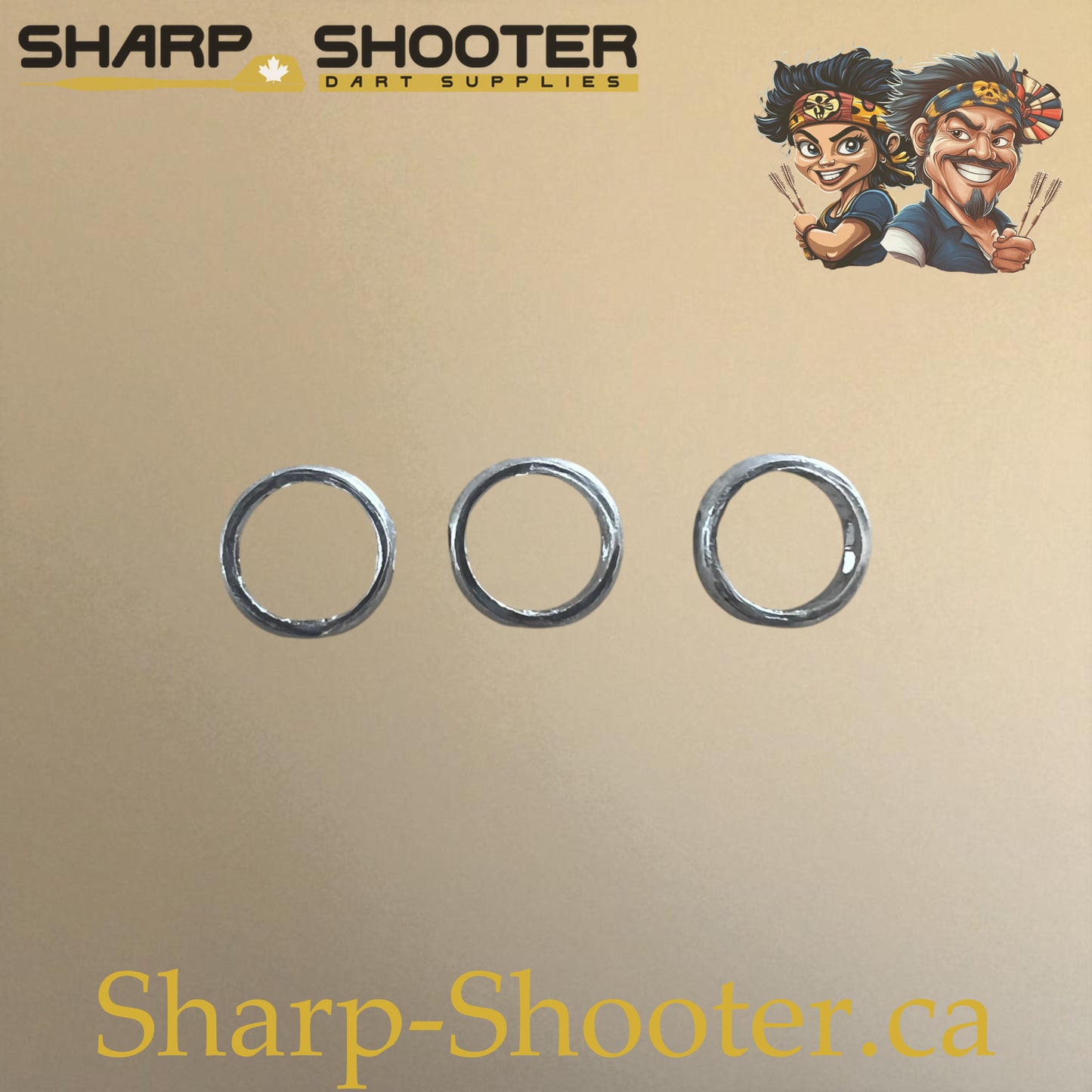 Steel Springs Silver – 3 Pack – Shaft Accessory – Sharp Shooter Darts
