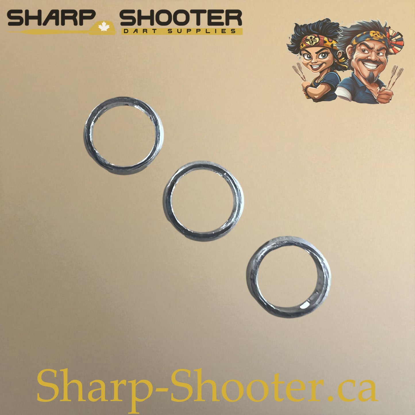 Steel Springs Silver – 3 Pack – Shaft Accessory – Sharp Shooter Darts
