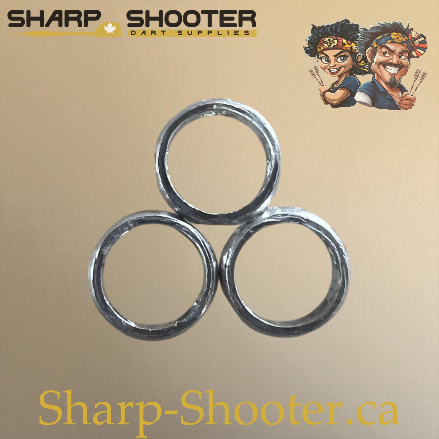 Steel Springs Silver – 3 Pack – Shaft Accessory – Sharp Shooter Darts