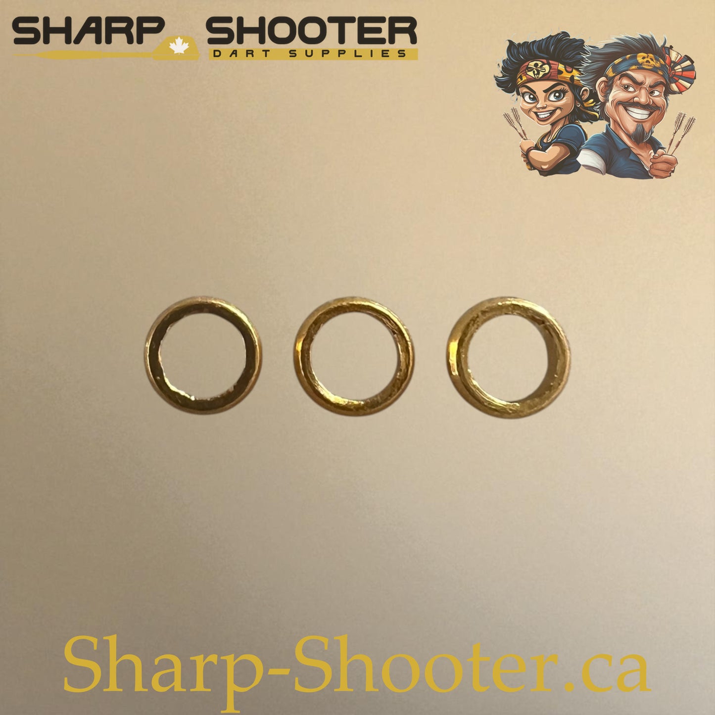 Sharpshooter Aluminum Shaft Rings – DP28 – For Plastic Shafts – 3 Pack – 6 Colors