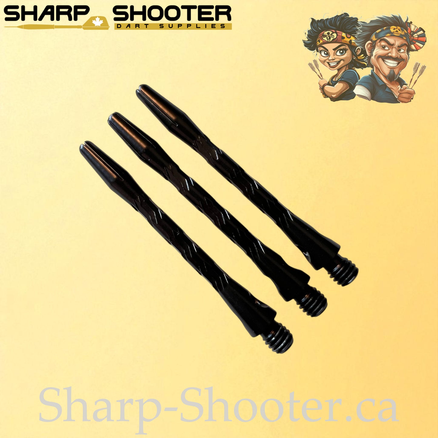 Armor – DS21 – Aluminum Dart Shaft – 35mm & 45mm – Black & Silver – 3 Pack