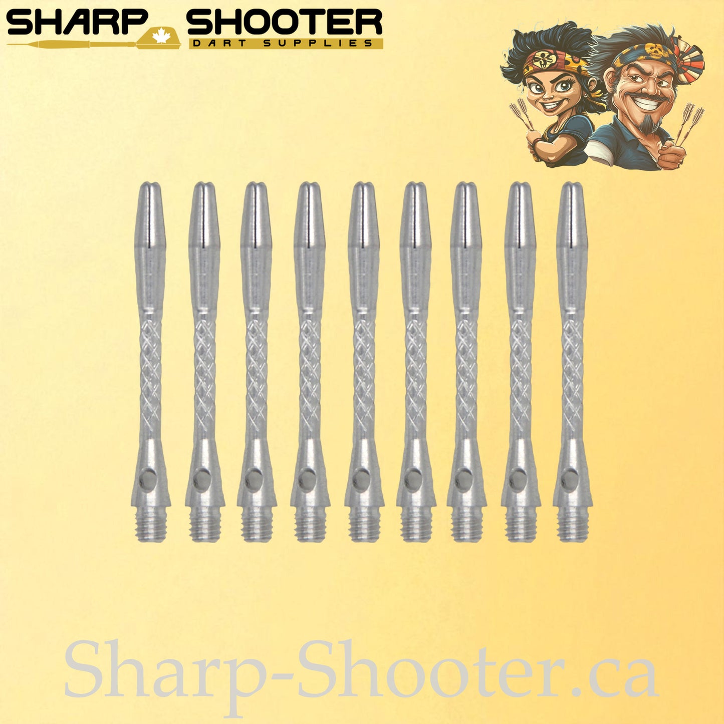 Armor – DS21 – Aluminum Dart Shaft – 35mm & 45mm – Black & Silver – 3 Pack