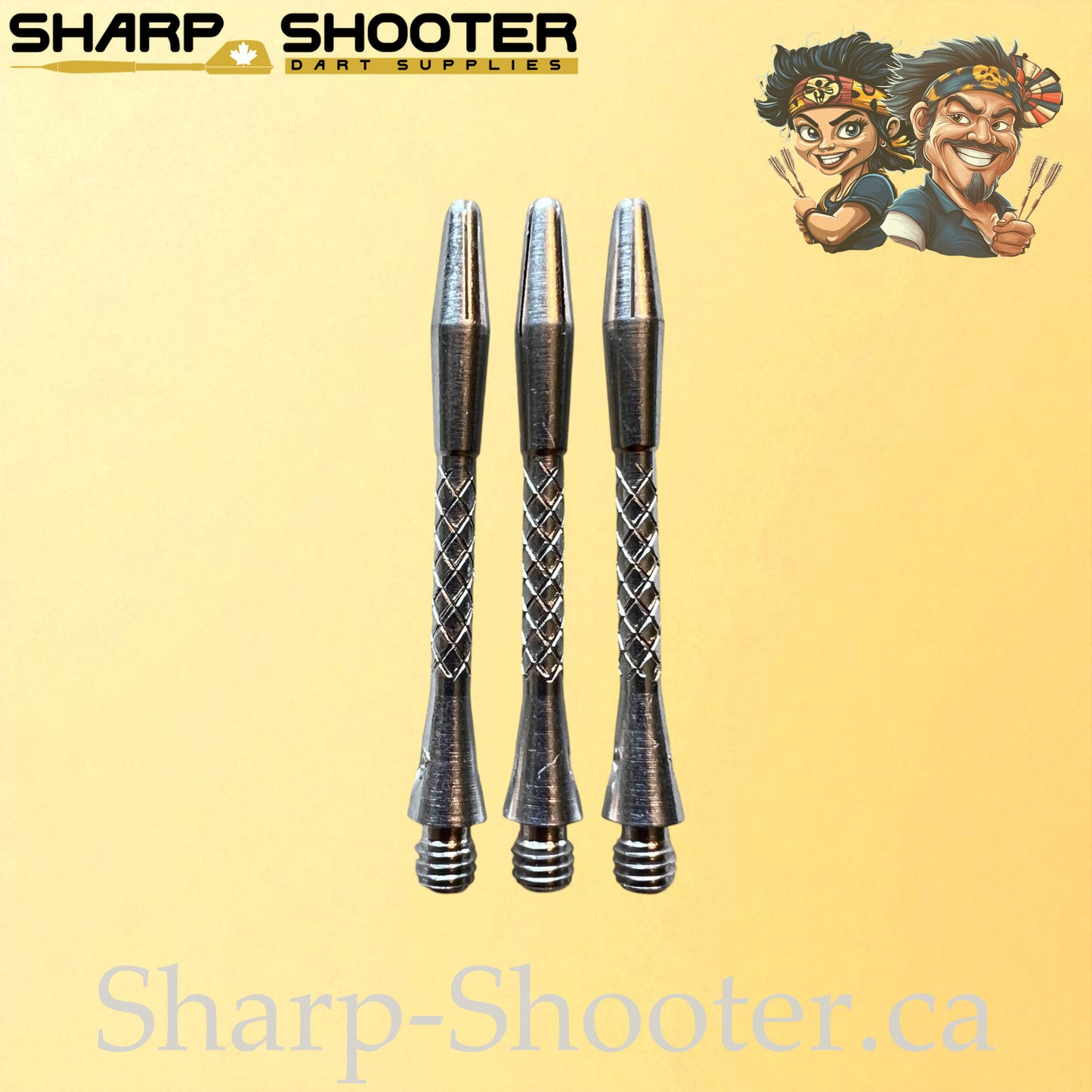 Armor – DS21 – Aluminum Dart Shaft – 35mm & 45mm – Black & Silver – 3 Pack