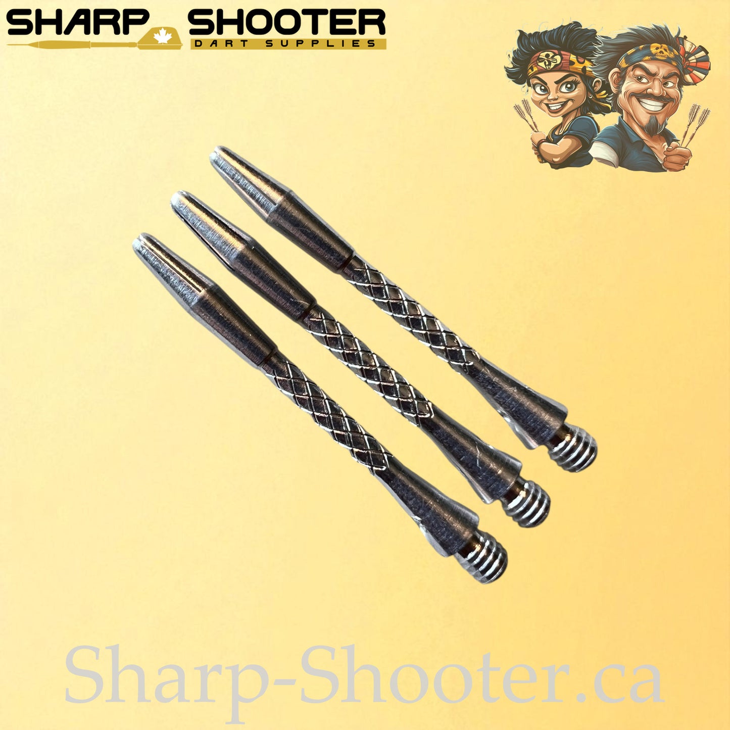 Armor – DS21 – Aluminum Dart Shaft – 35mm & 45mm – Black & Silver – 3 Pack