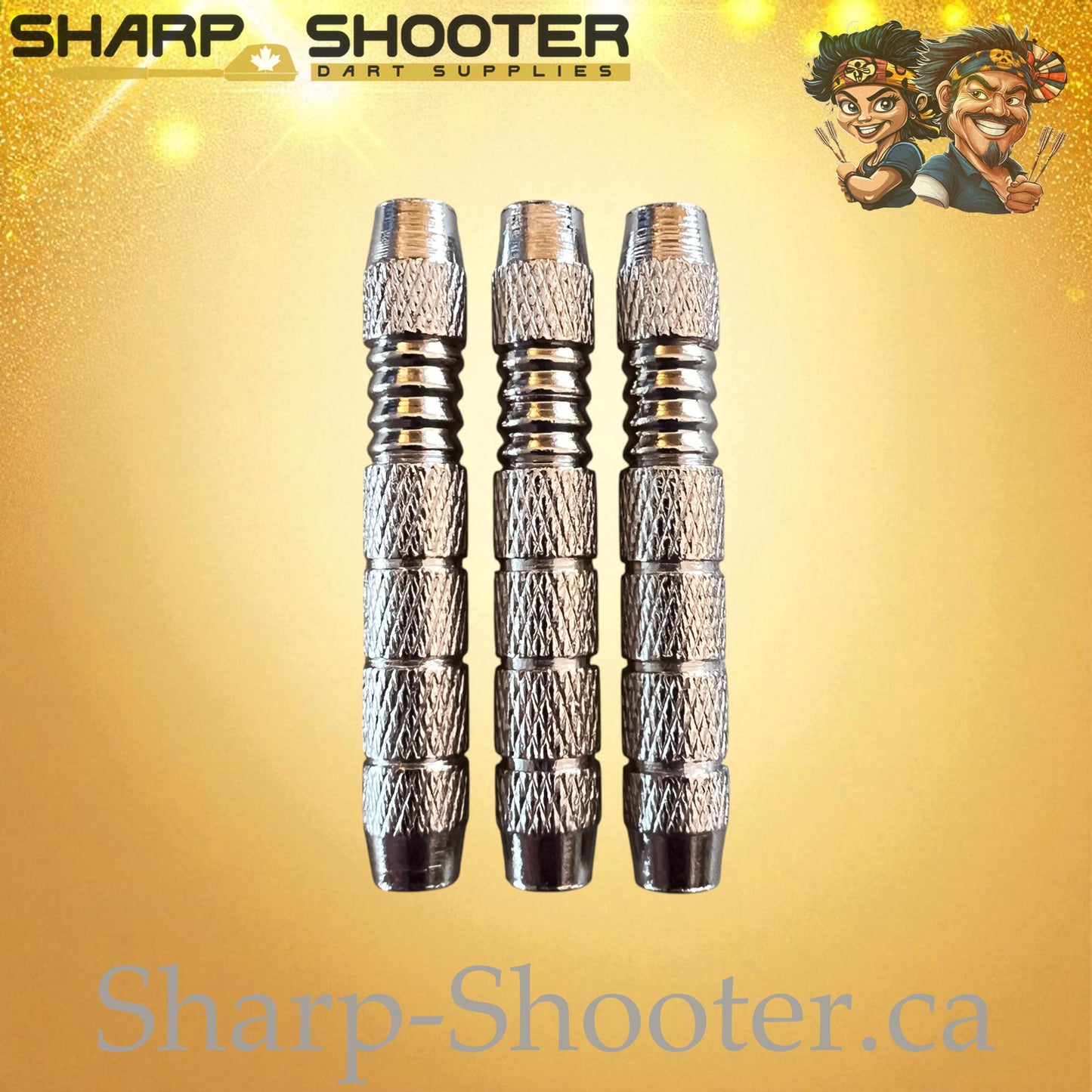 Arrow – Nickel-Silver Alloy Dart Barrel Silver – 3 Pack