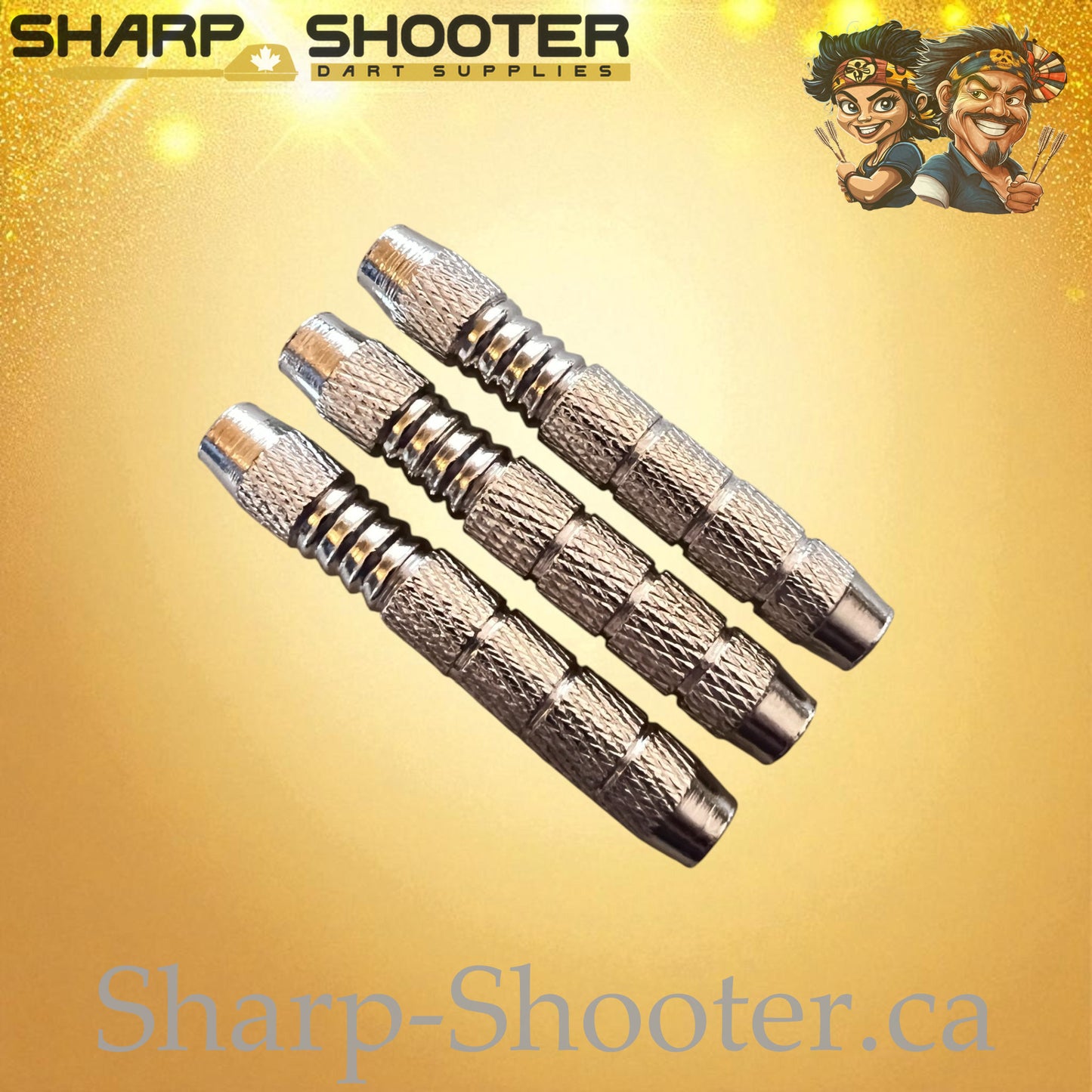 Arrow – Nickel-Silver Alloy Dart Barrel Silver – 3 Pack