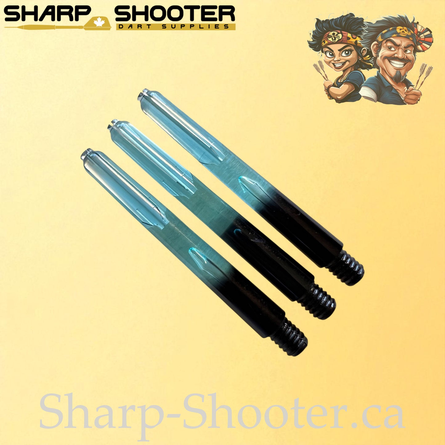 Aura – DS26 – Plastic Dart Shaft – 35mm / 41mm / 48mm – Fade Color – 3 Pack