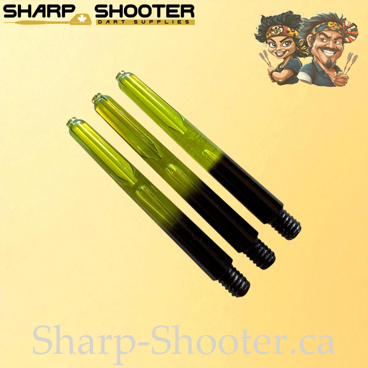 Aura – DS26 – Plastic Dart Shaft – 35mm / 41mm / 48mm – Fade Color – 3 Pack