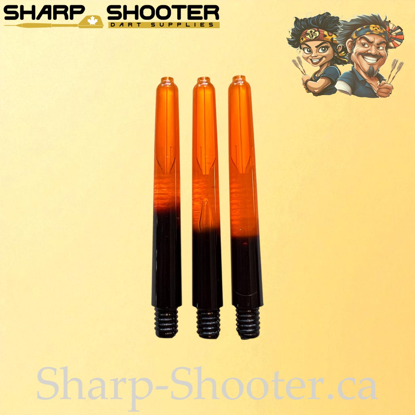 Aura – DS26 – Plastic Dart Shaft – 35mm / 41mm / 48mm – Fade Color – 3 Pack