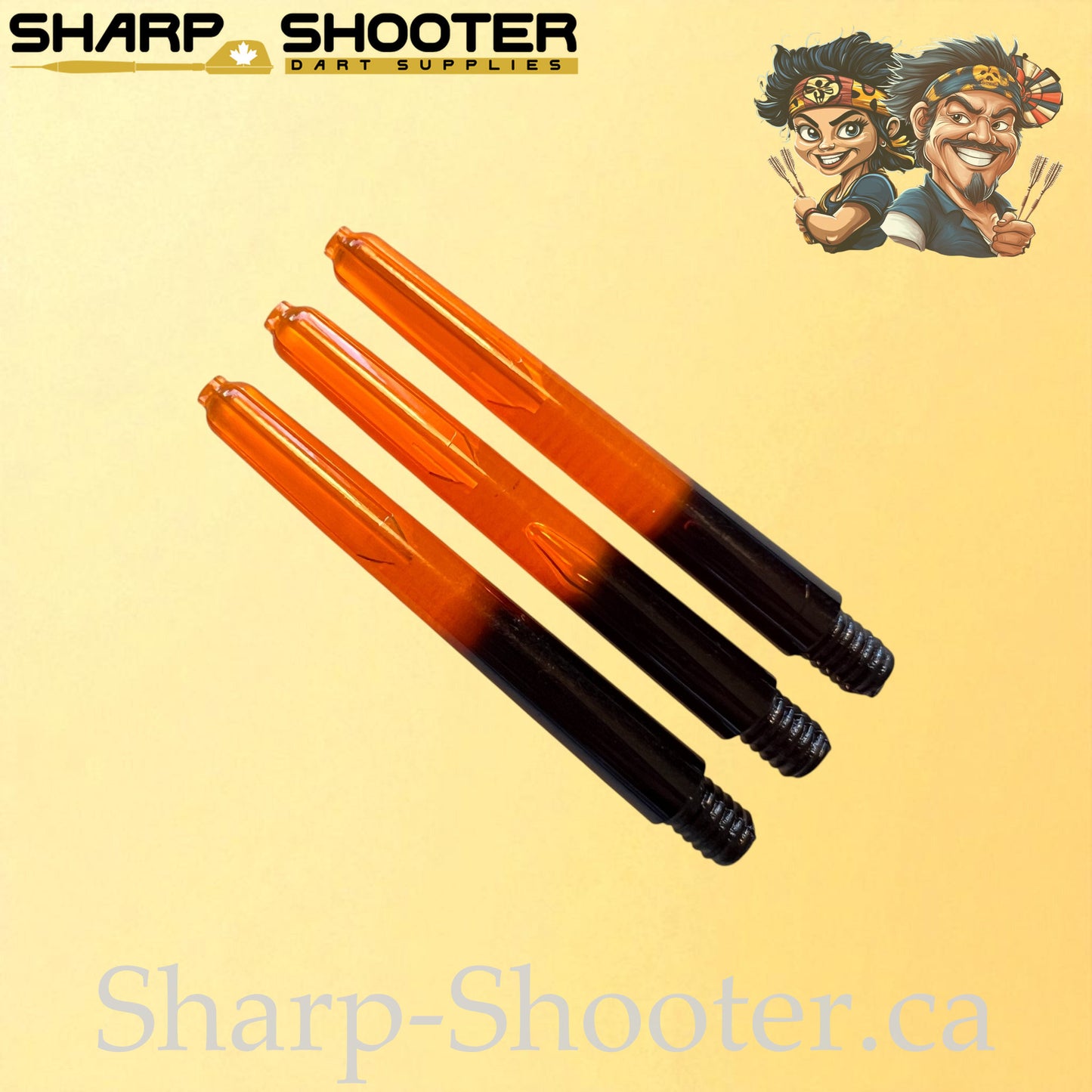Aura – DS26 – Plastic Dart Shaft – 35mm / 41mm / 48mm – Fade Color – 3 Pack