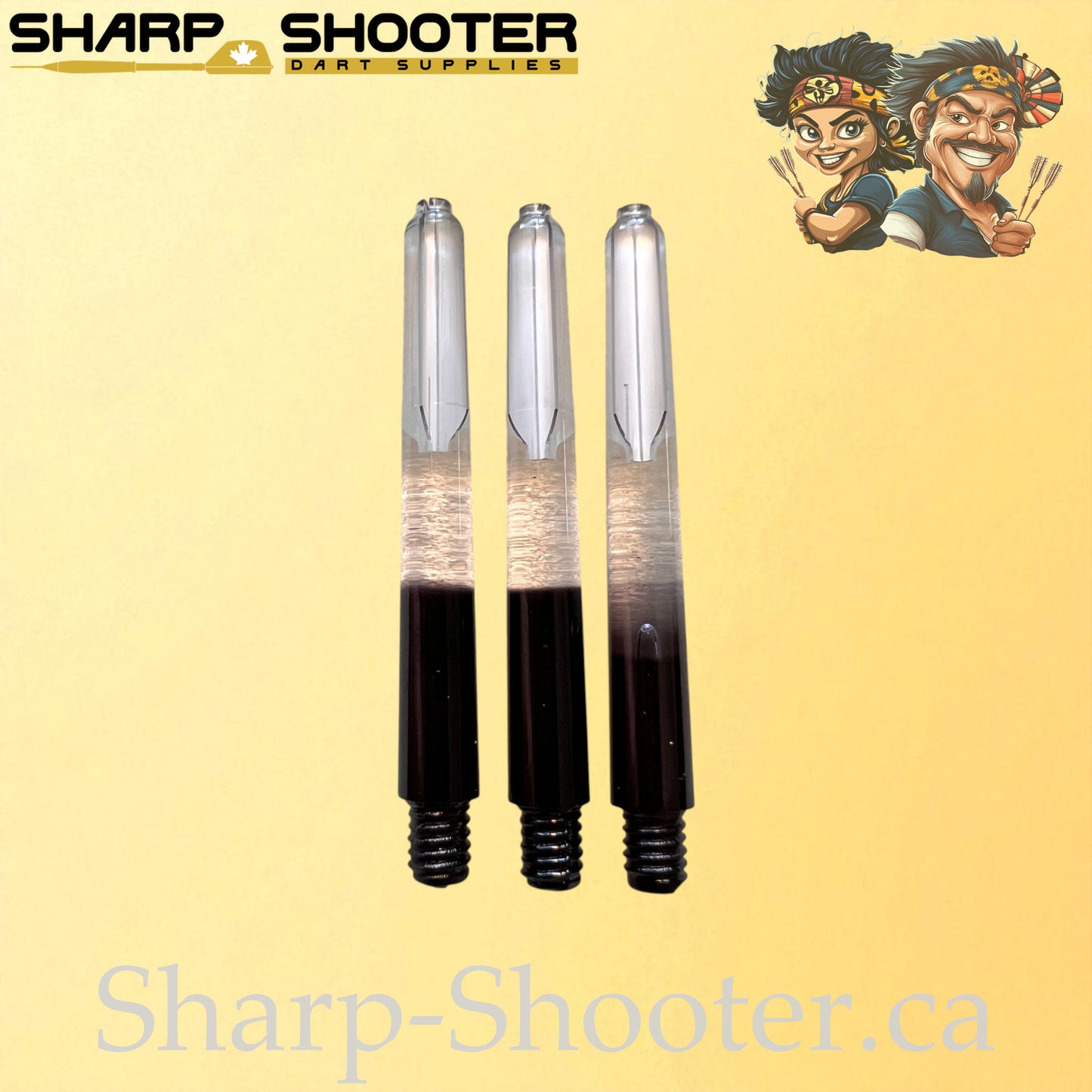 Aura – DS26 – Plastic Dart Shaft – 35mm / 41mm / 48mm – Fade Color – 3 Pack
