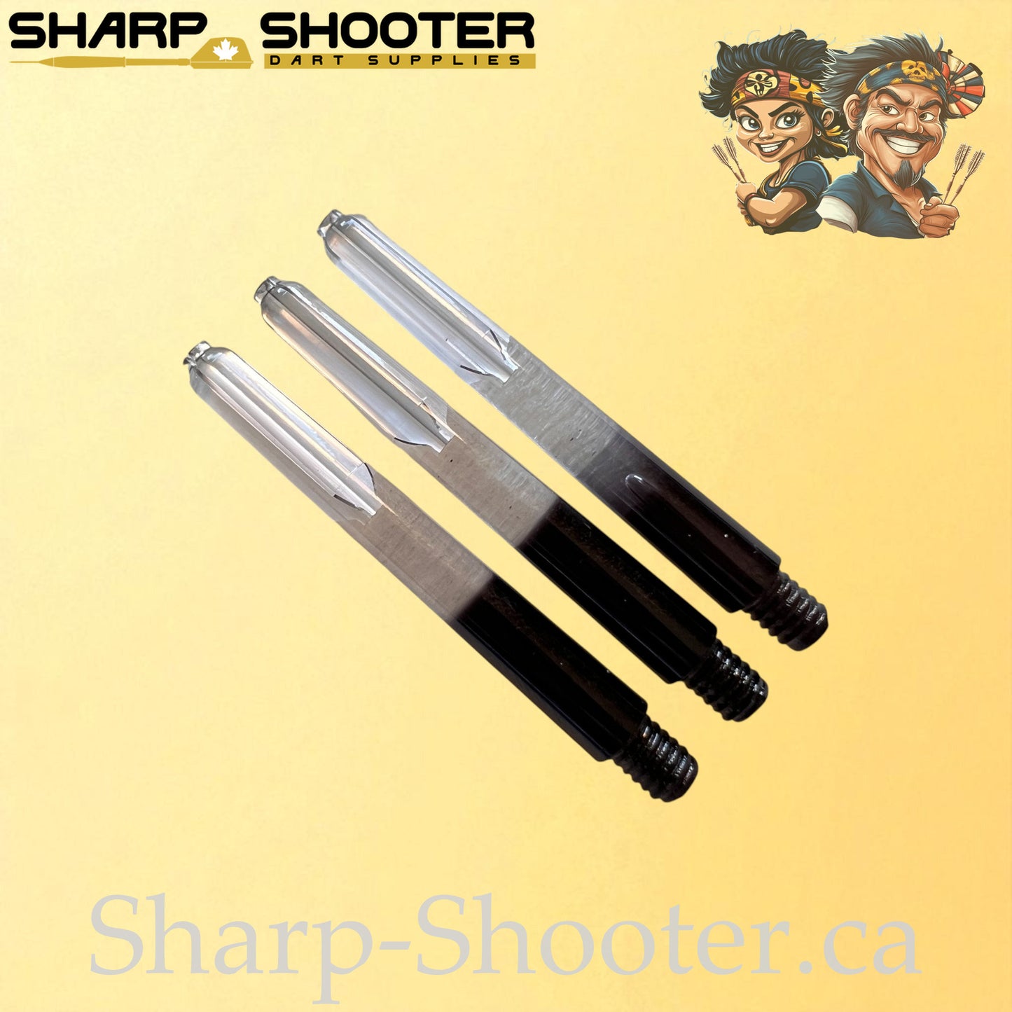 Aura – DS26 – Plastic Dart Shaft – 35mm / 41mm / 48mm – Fade Color – 3 Pack
