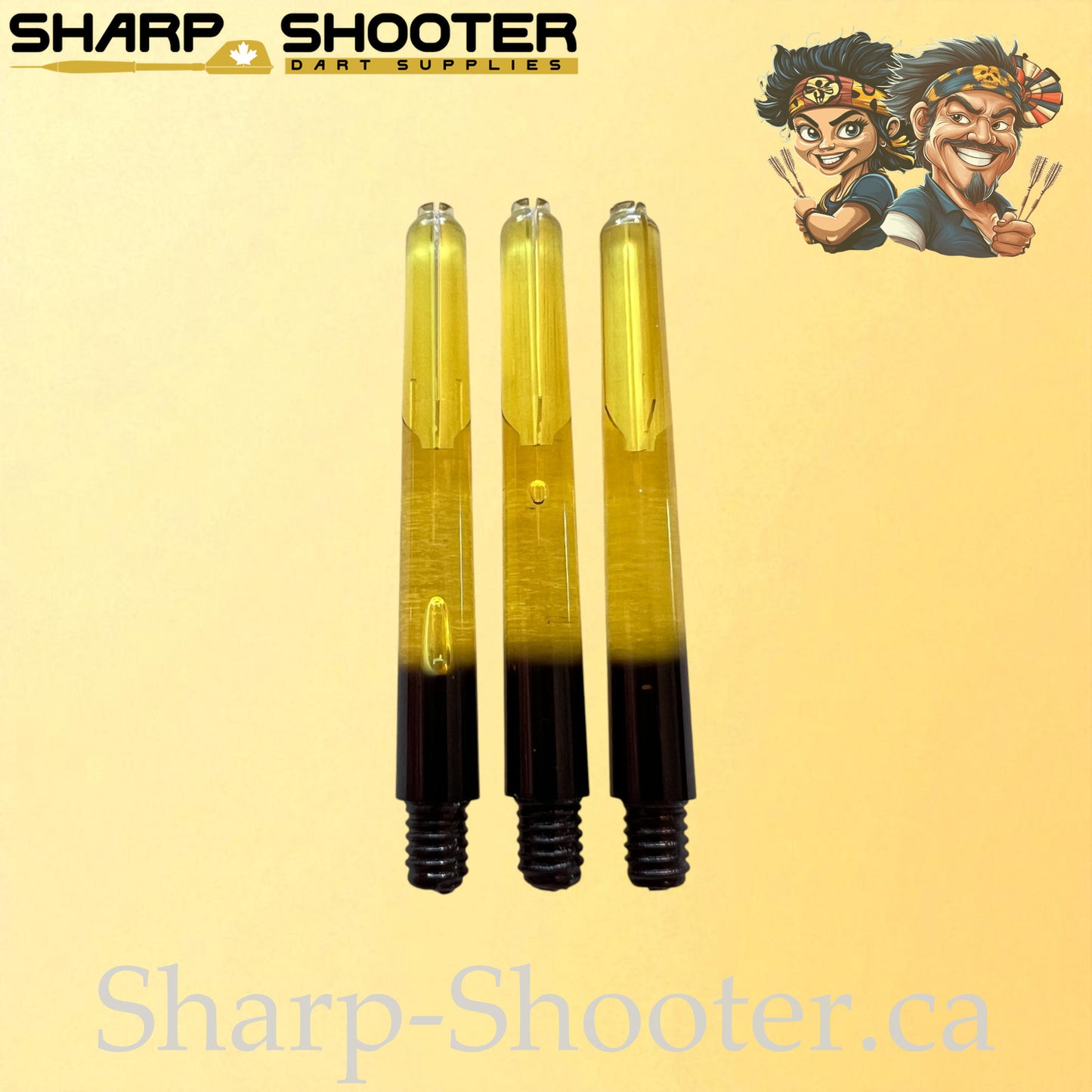 Aura – DS26 – Plastic Dart Shaft – 35mm / 41mm / 48mm – Fade Color – 3 Pack
