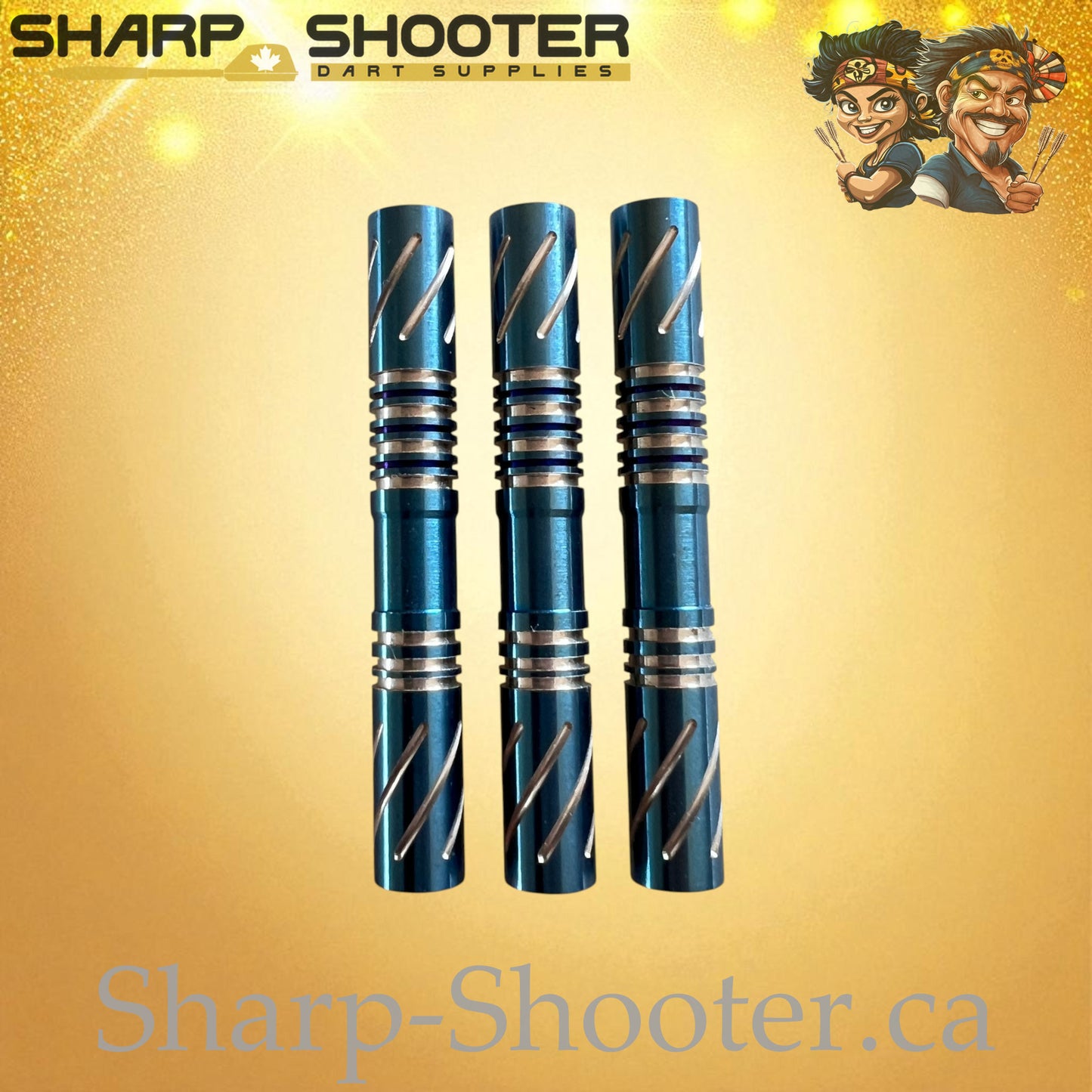 Azure Royal – Tungsten Dart Barrel Blue – 3 Pack