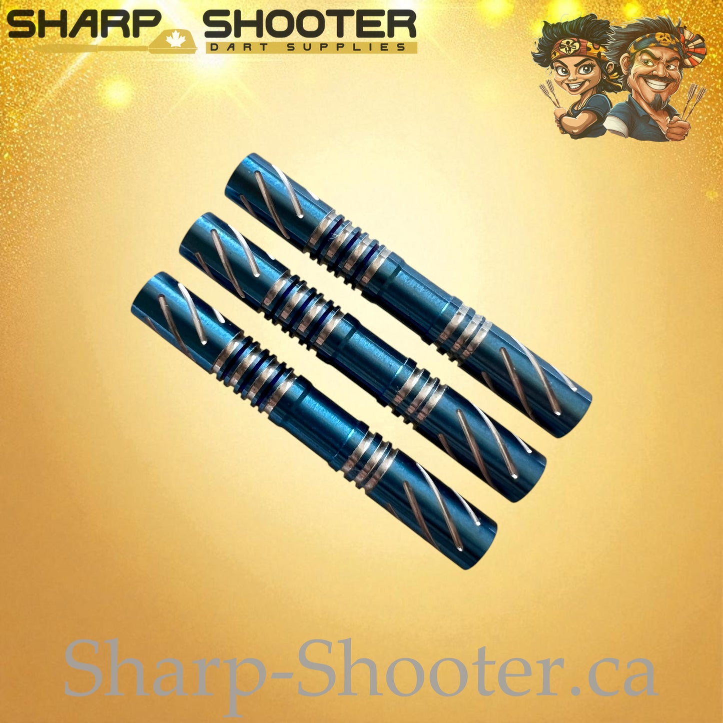 Azure Royal – Tungsten Dart Barrel Blue – 3 Pack