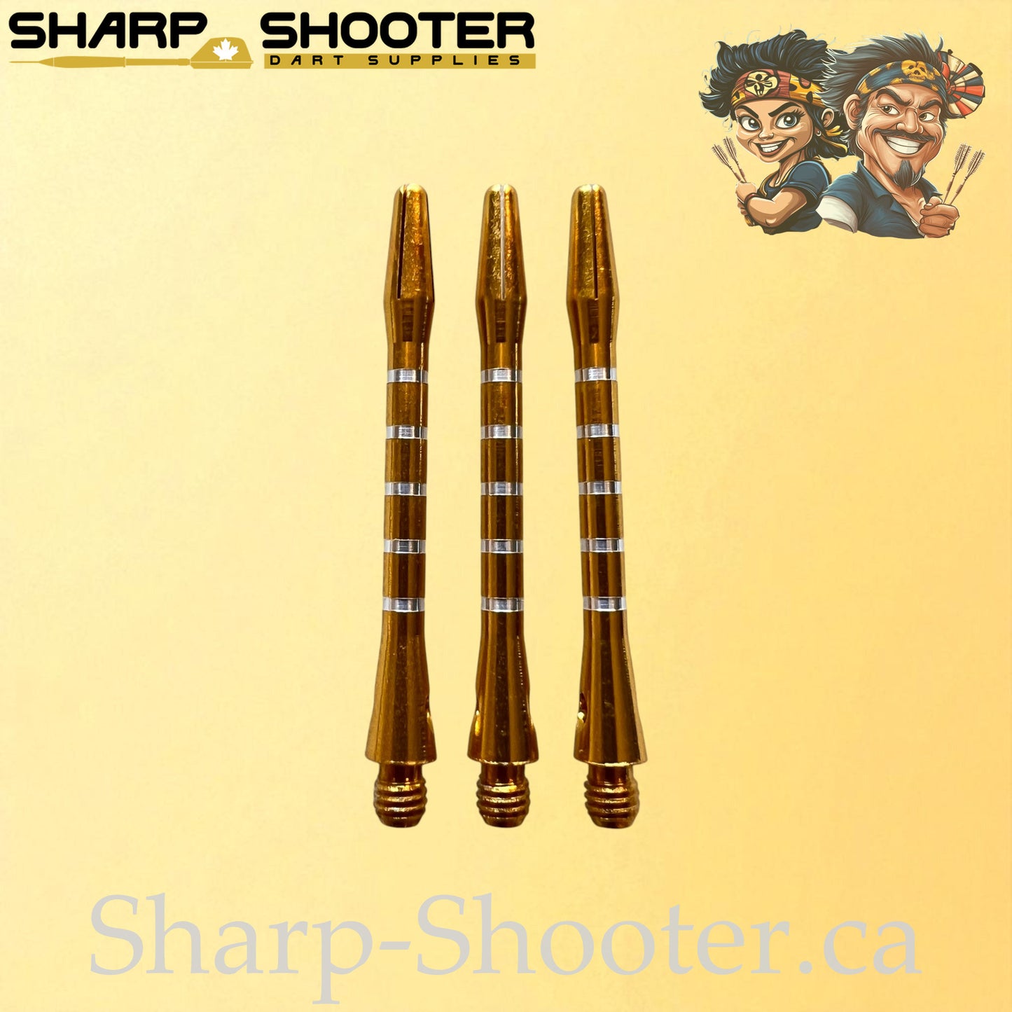 Column – DS16 – Aluminum Dart Shaft – 48mm – Ringed Grip – 3 Pack
