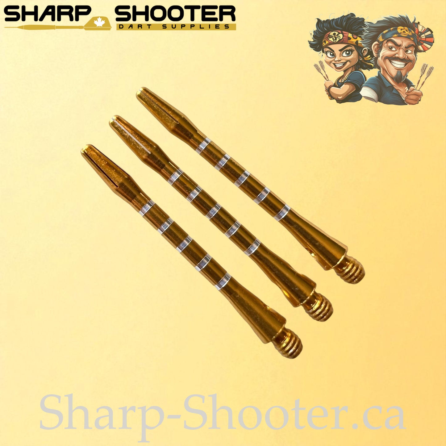 Column – DS16 – Aluminum Dart Shaft – 48mm – Ringed Grip – 3 Pack