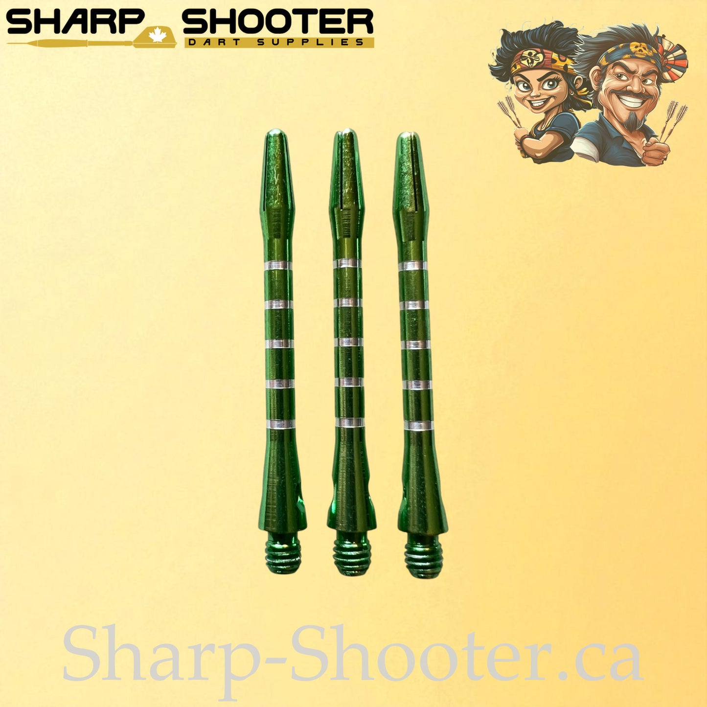 Column – DS16 – Aluminum Dart Shaft – 48mm – Ringed Grip – 3 Pack