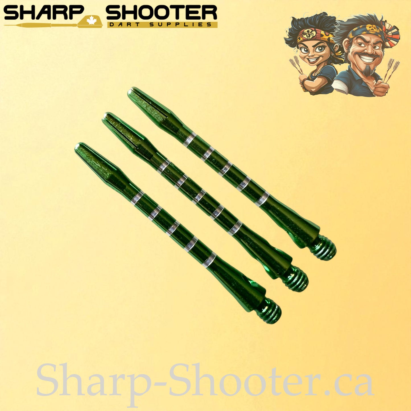 Column – DS16 – Aluminum Dart Shaft – 48mm – Ringed Grip – 3 Pack