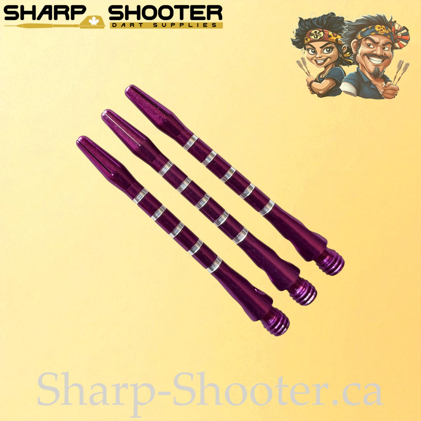 Column – DS16 – Aluminum Dart Shaft – 48mm – Ringed Grip – 3 Pack