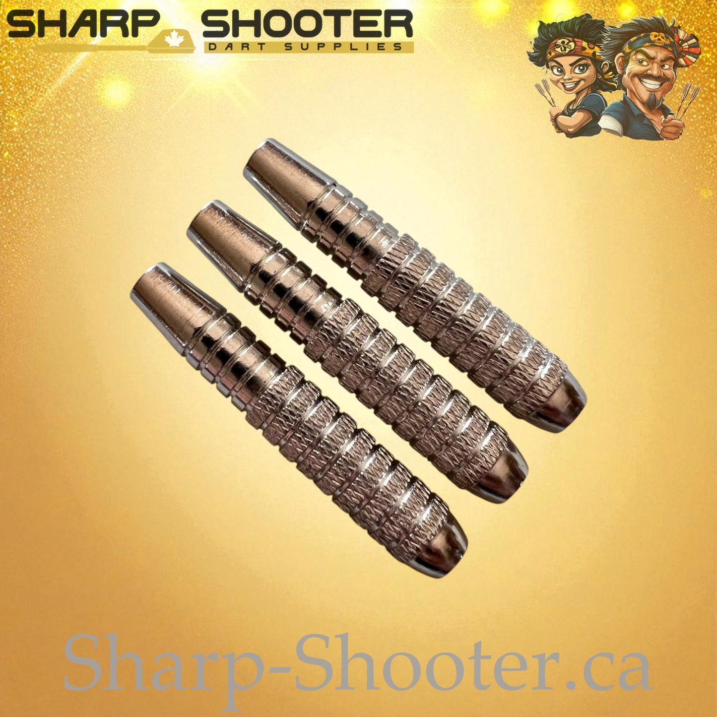 Crusher – Nickel-Silver Alloy Dart Barrel Silver – 3 Pack