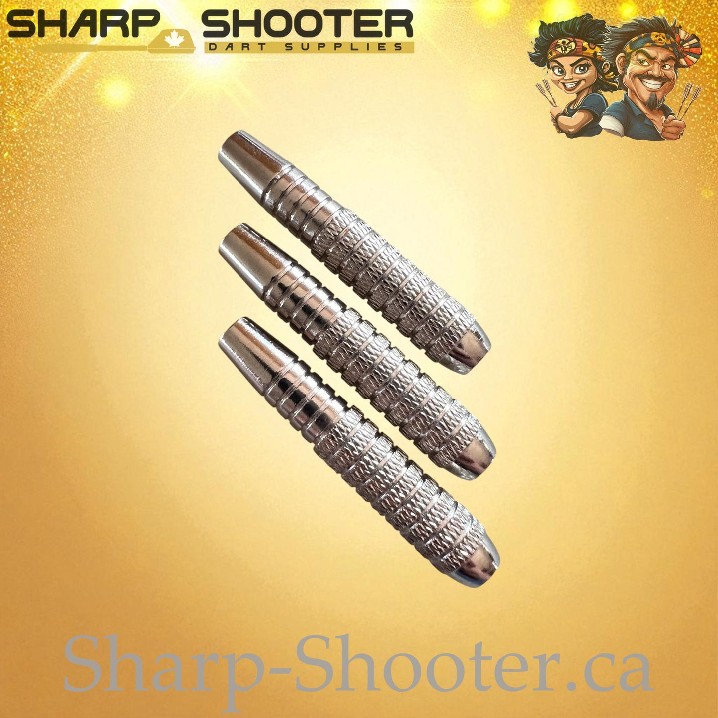 Crusher – Nickel-Silver Alloy Dart Barrel Silver – 3 Pack