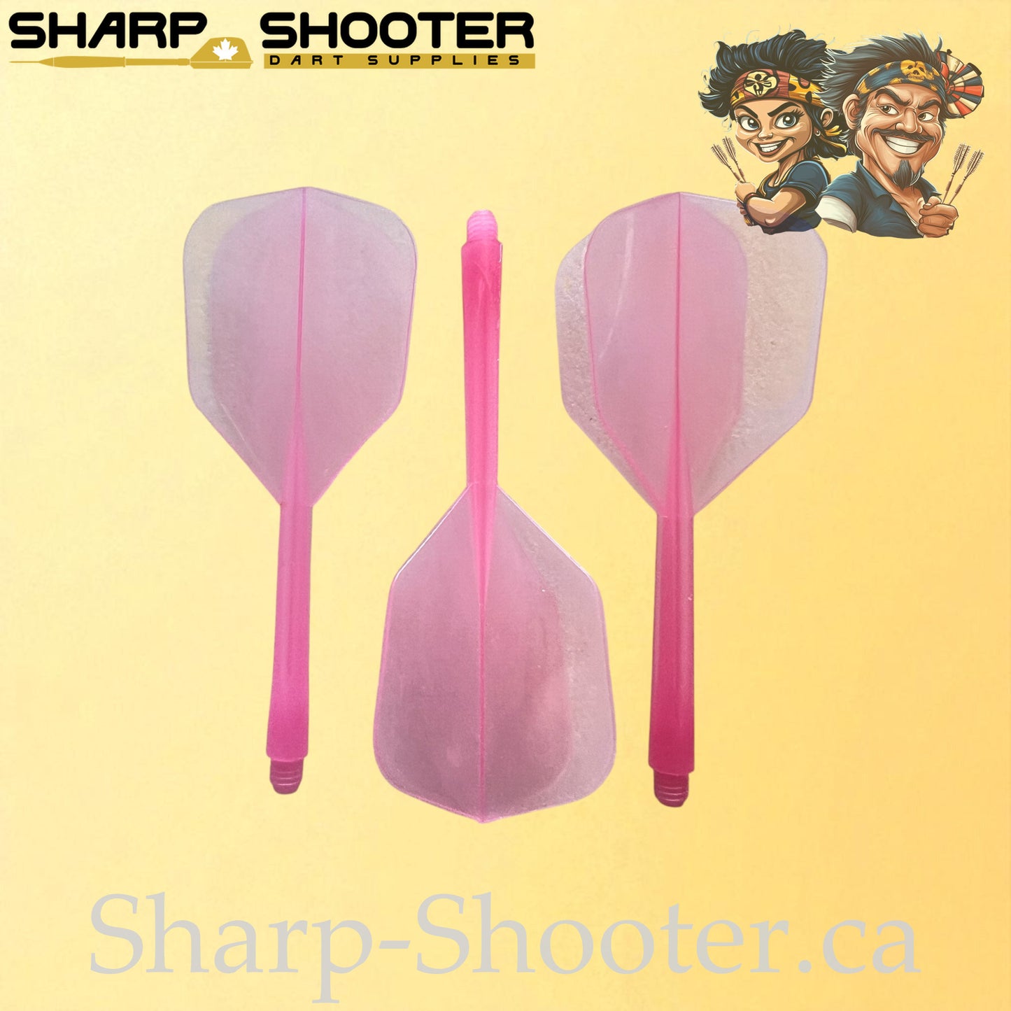 The Nexus – DP01 – Molded Dart Shaft – 41mm – Black, Clear, Blue, Pink, Red, Purple – 3 Pack