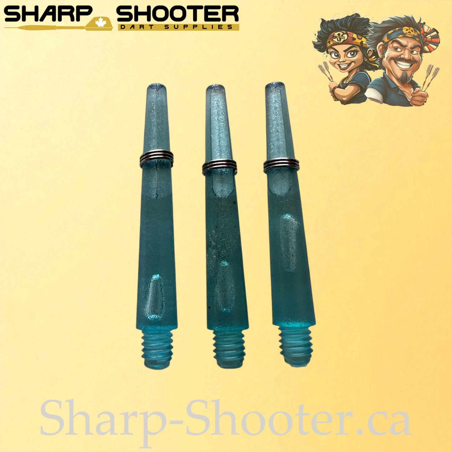 The Halo- DS01 – Plastic Dart Shaft-35&45mm- Transparent- 3 Pack