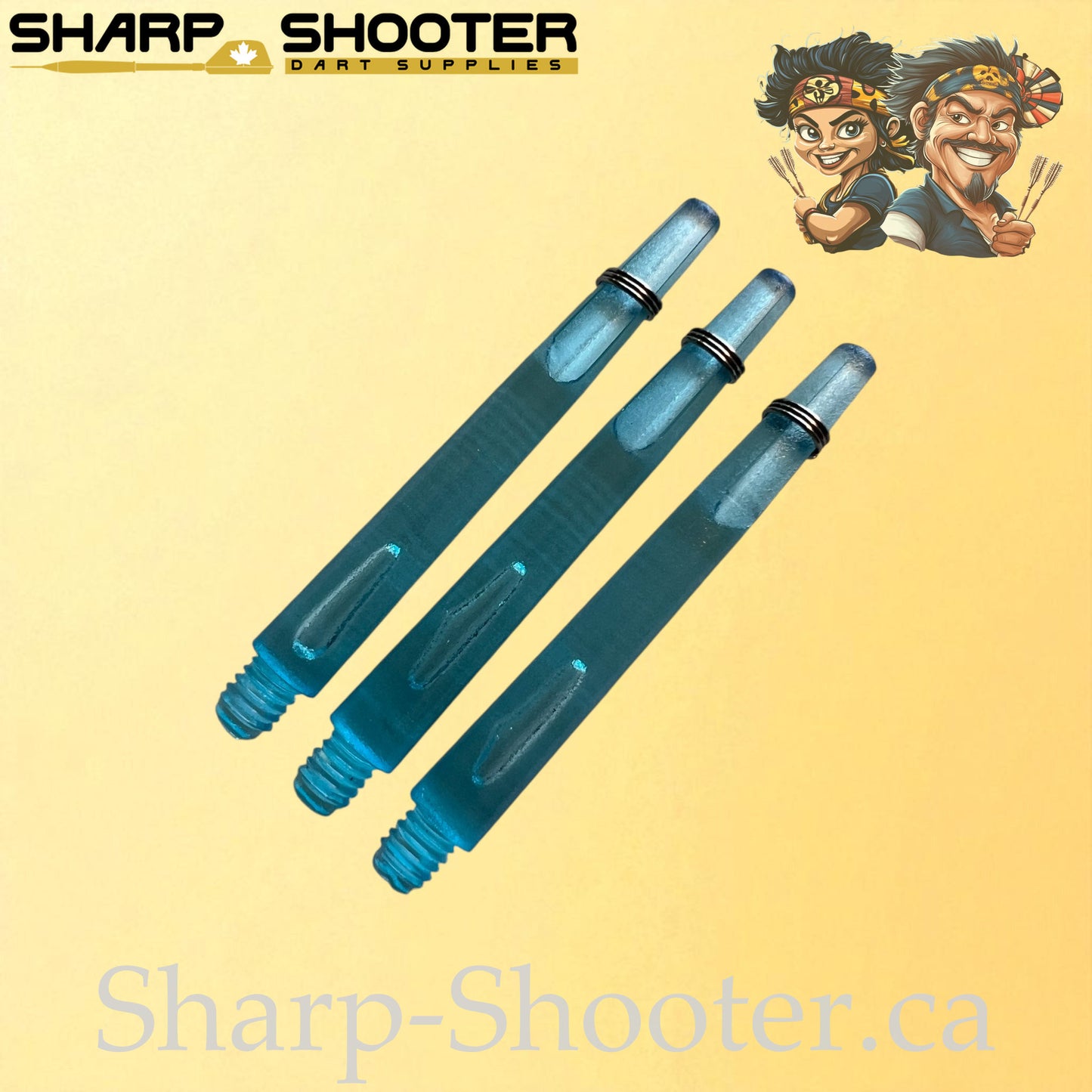 The Halo- DS01 – Plastic Dart Shaft-35&45mm- Transparent- 3 Pack