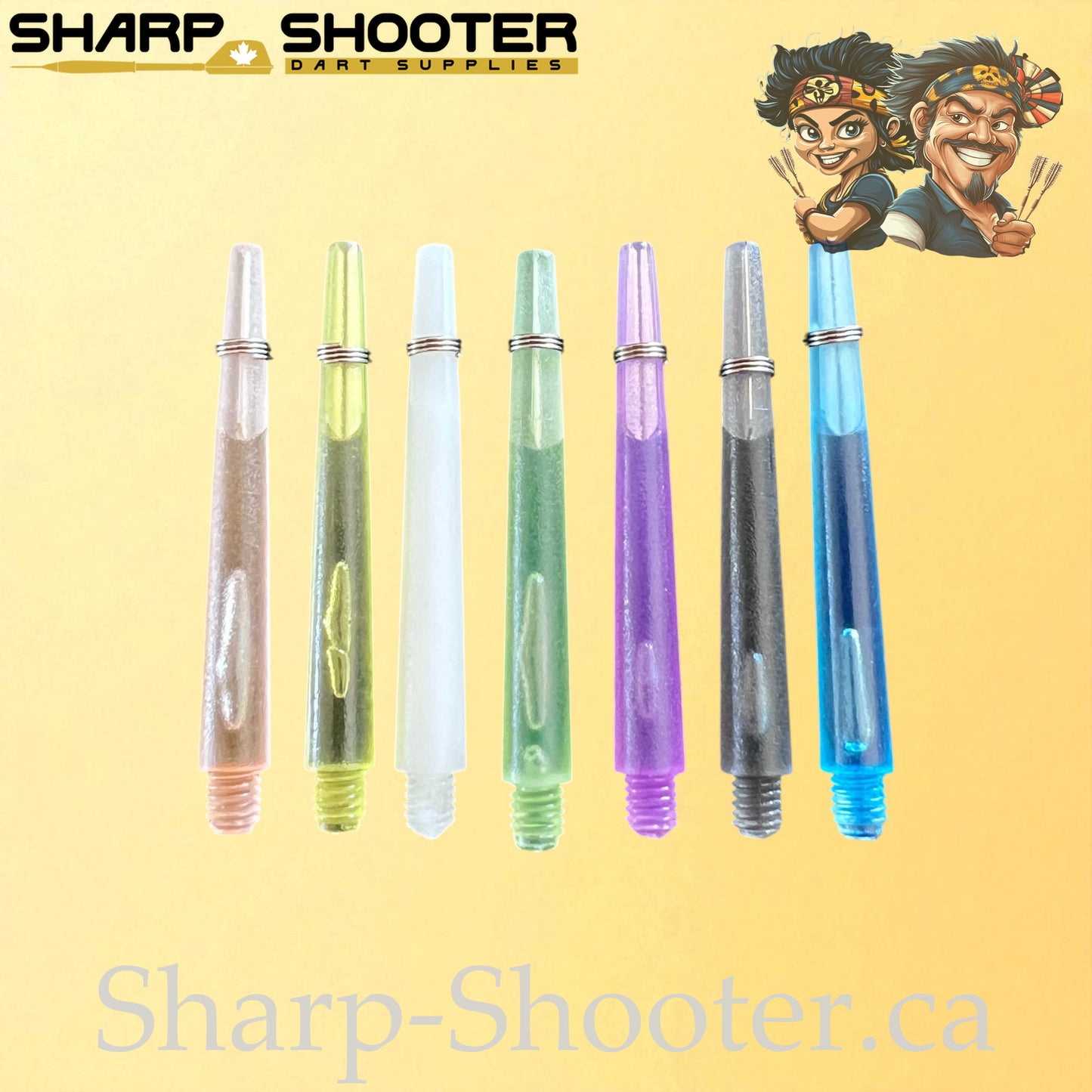 The Halo- DS01 – Plastic Dart Shaft-35&45mm- Transparent- 3 Pack