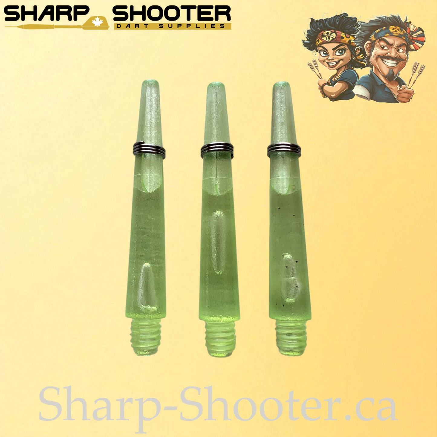 The Halo- DS01 – Plastic Dart Shaft-35&45mm- Transparent- 3 Pack