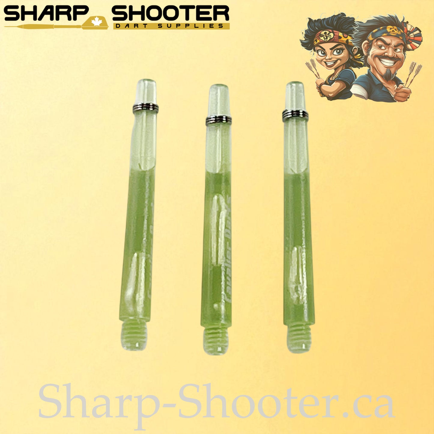 The Halo- DS01 – Plastic Dart Shaft-35&45mm- Transparent- 3 Pack