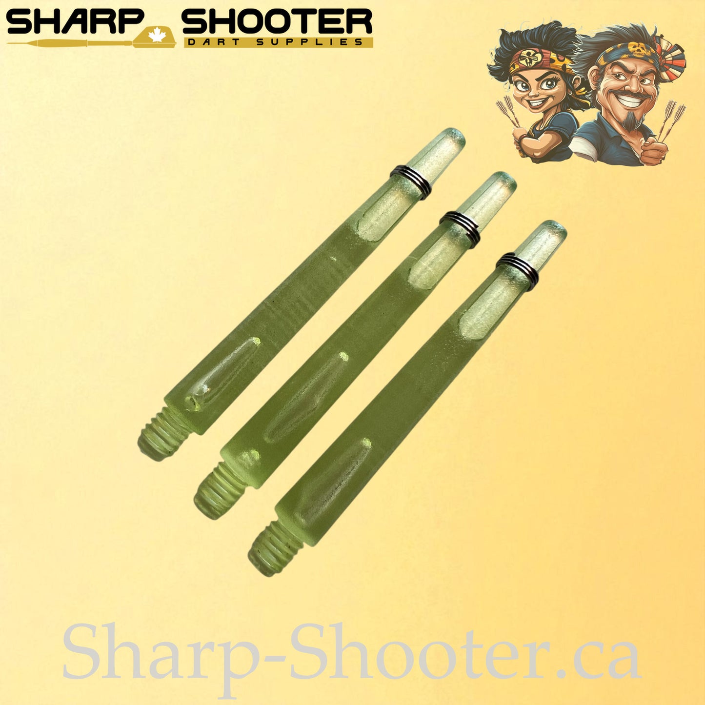 The Halo- DS01 – Plastic Dart Shaft-35&45mm- Transparent- 3 Pack