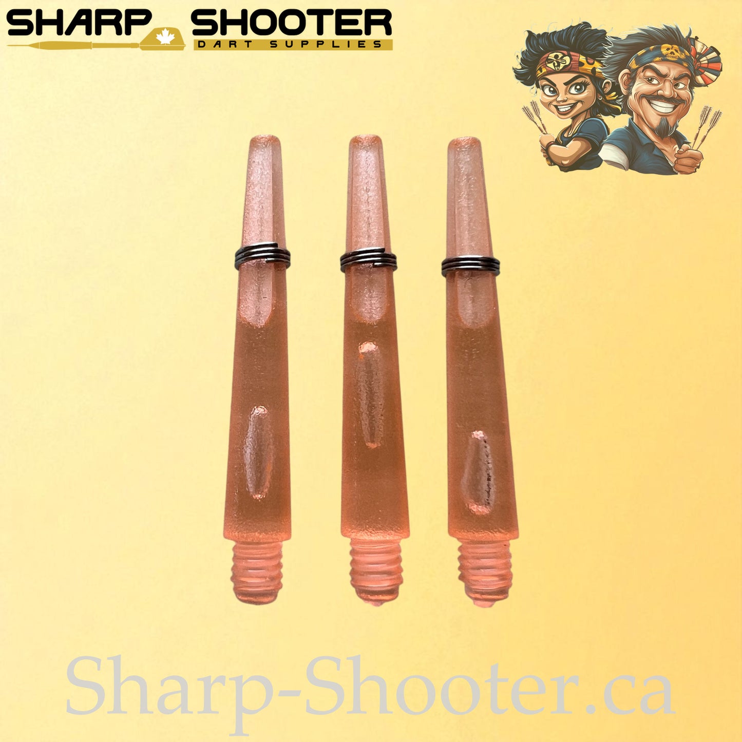 The Halo- DS01 – Plastic Dart Shaft-35&45mm- Transparent- 3 Pack