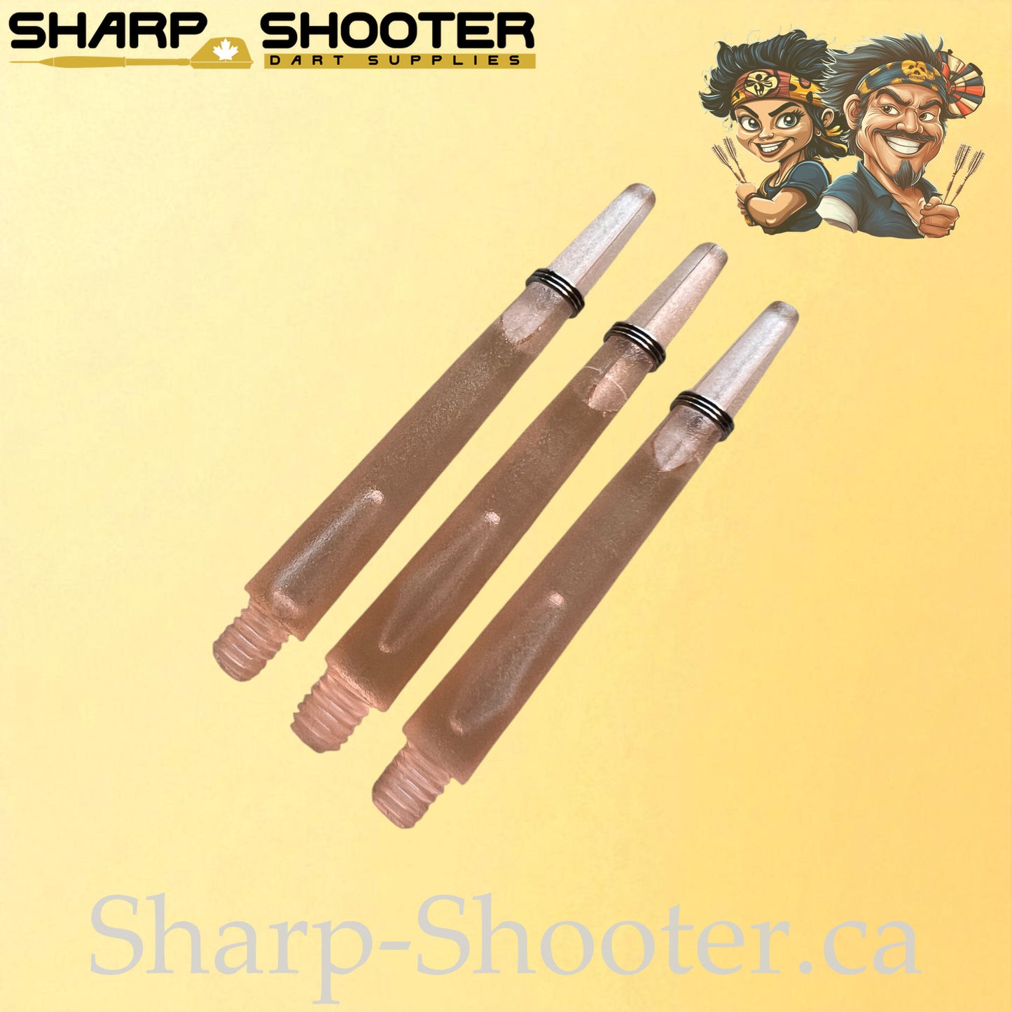 The Halo- DS01 – Plastic Dart Shaft-35&45mm- Transparent- 3 Pack