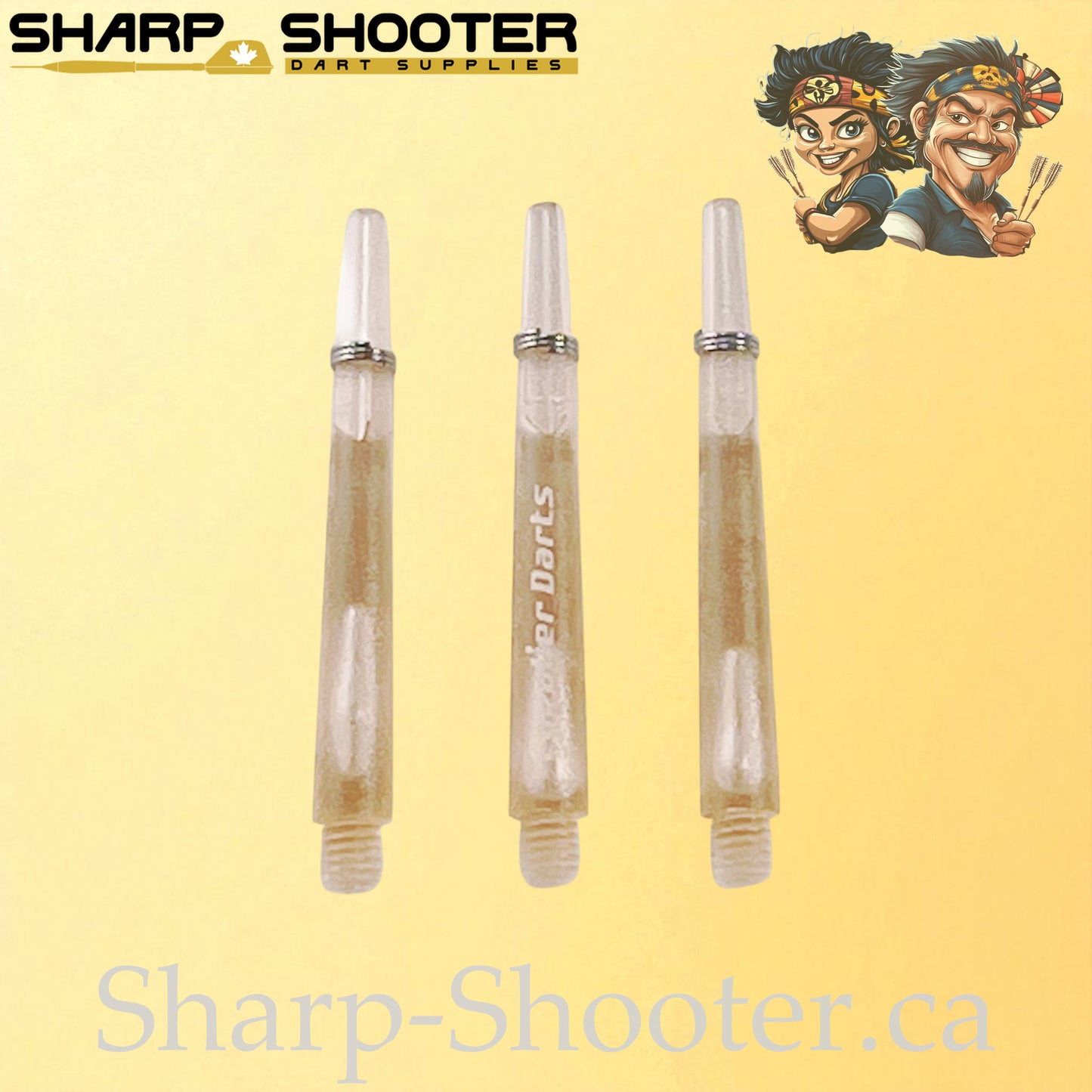 The Halo- DS01 – Plastic Dart Shaft-35&45mm- Transparent- 3 Pack