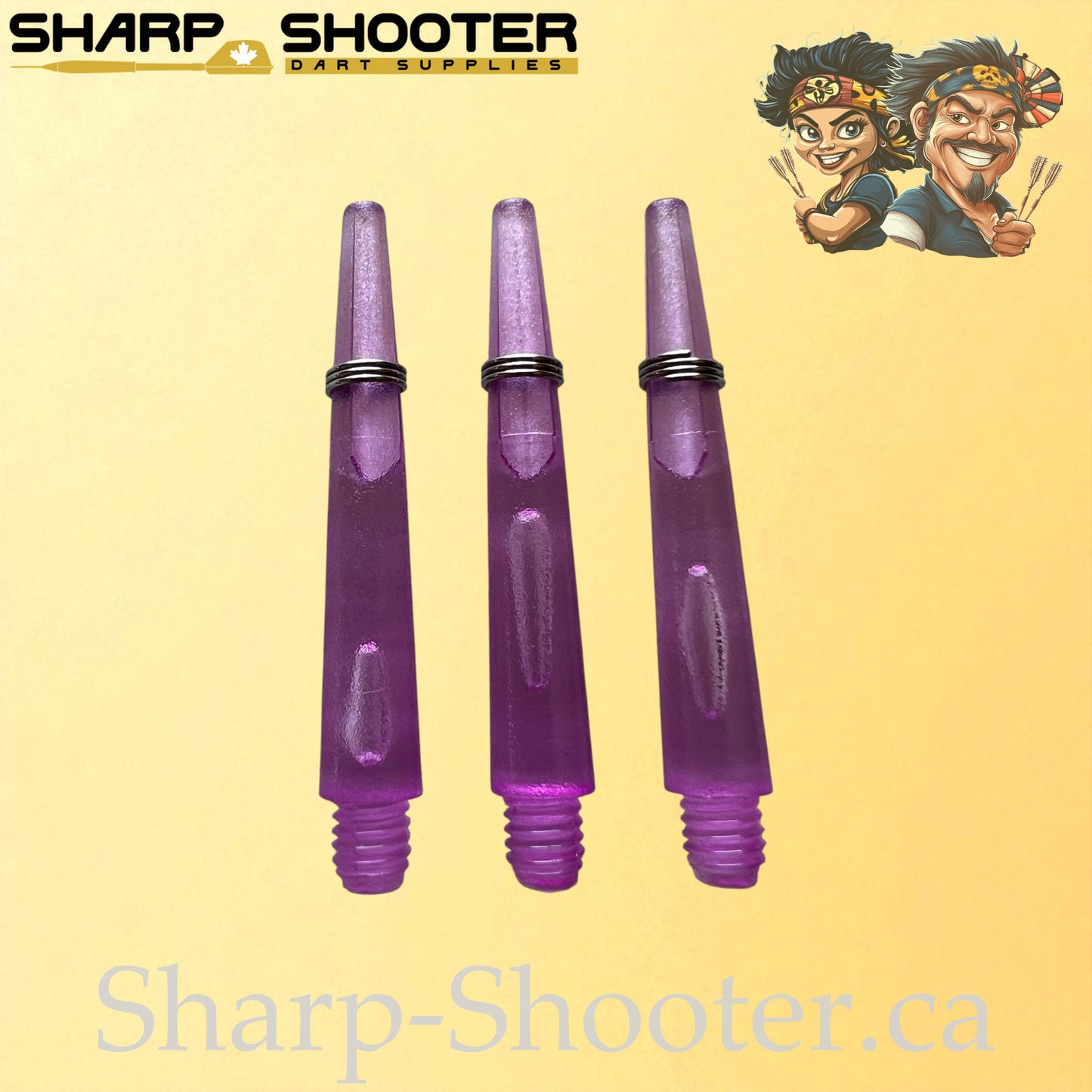 The Halo- DS01 – Plastic Dart Shaft-35&45mm- Transparent- 3 Pack