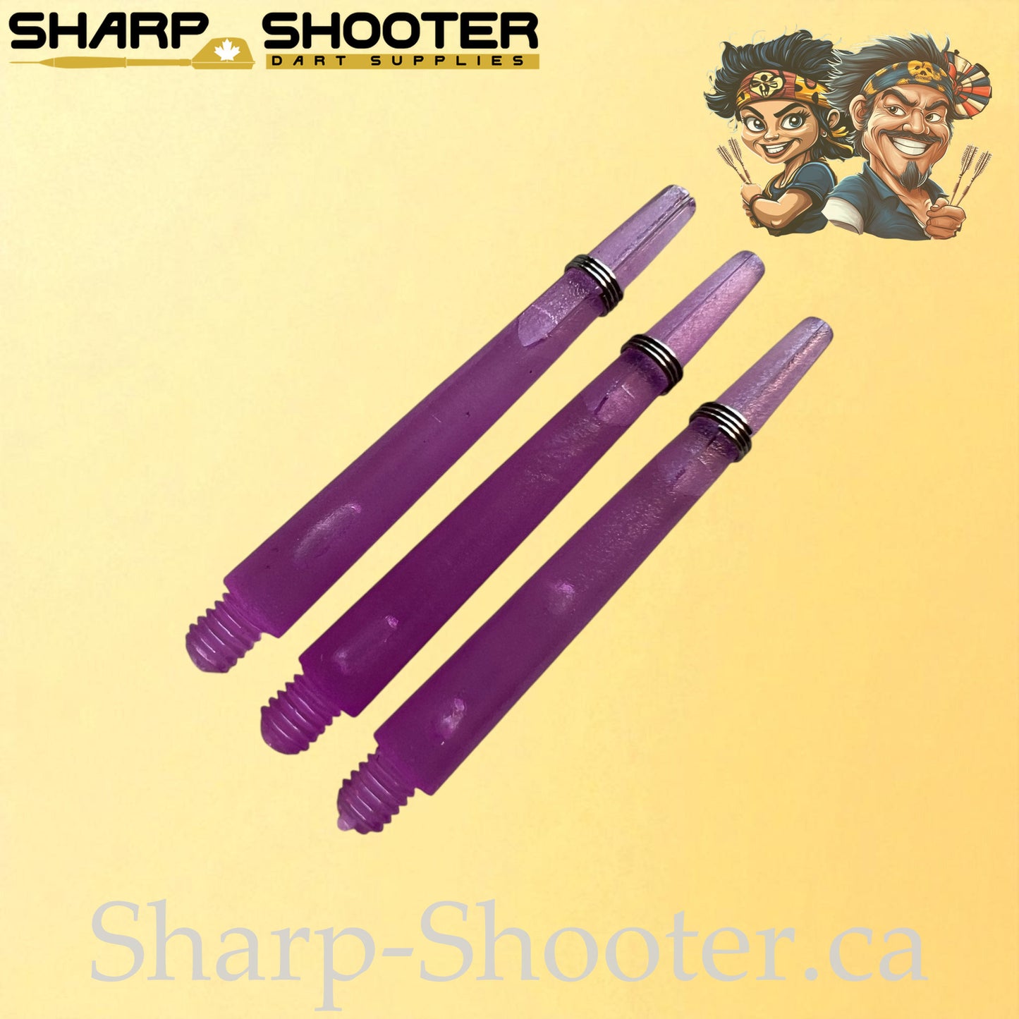 The Halo- DS01 – Plastic Dart Shaft-35&45mm- Transparent- 3 Pack