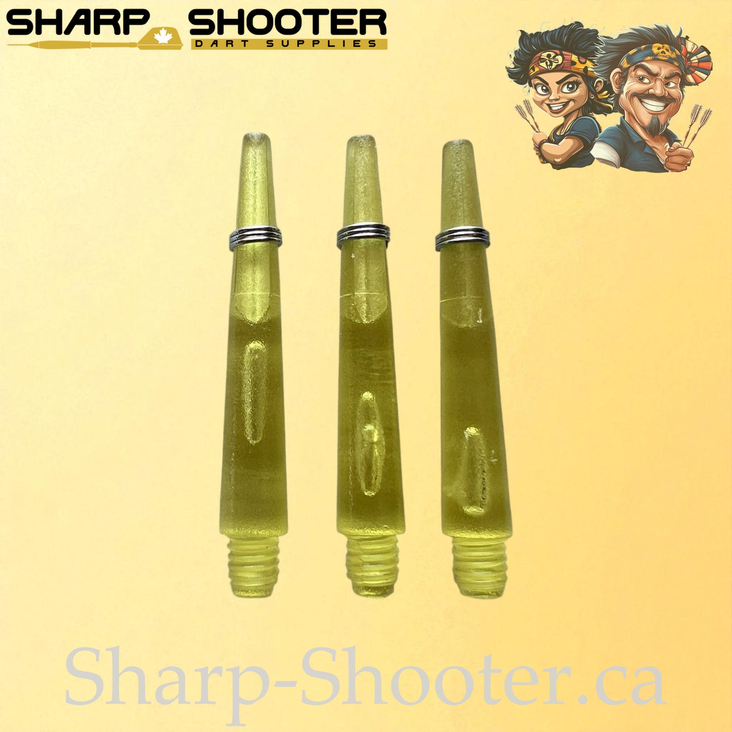 The Halo- DS01 – Plastic Dart Shaft-35&45mm- Transparent- 3 Pack