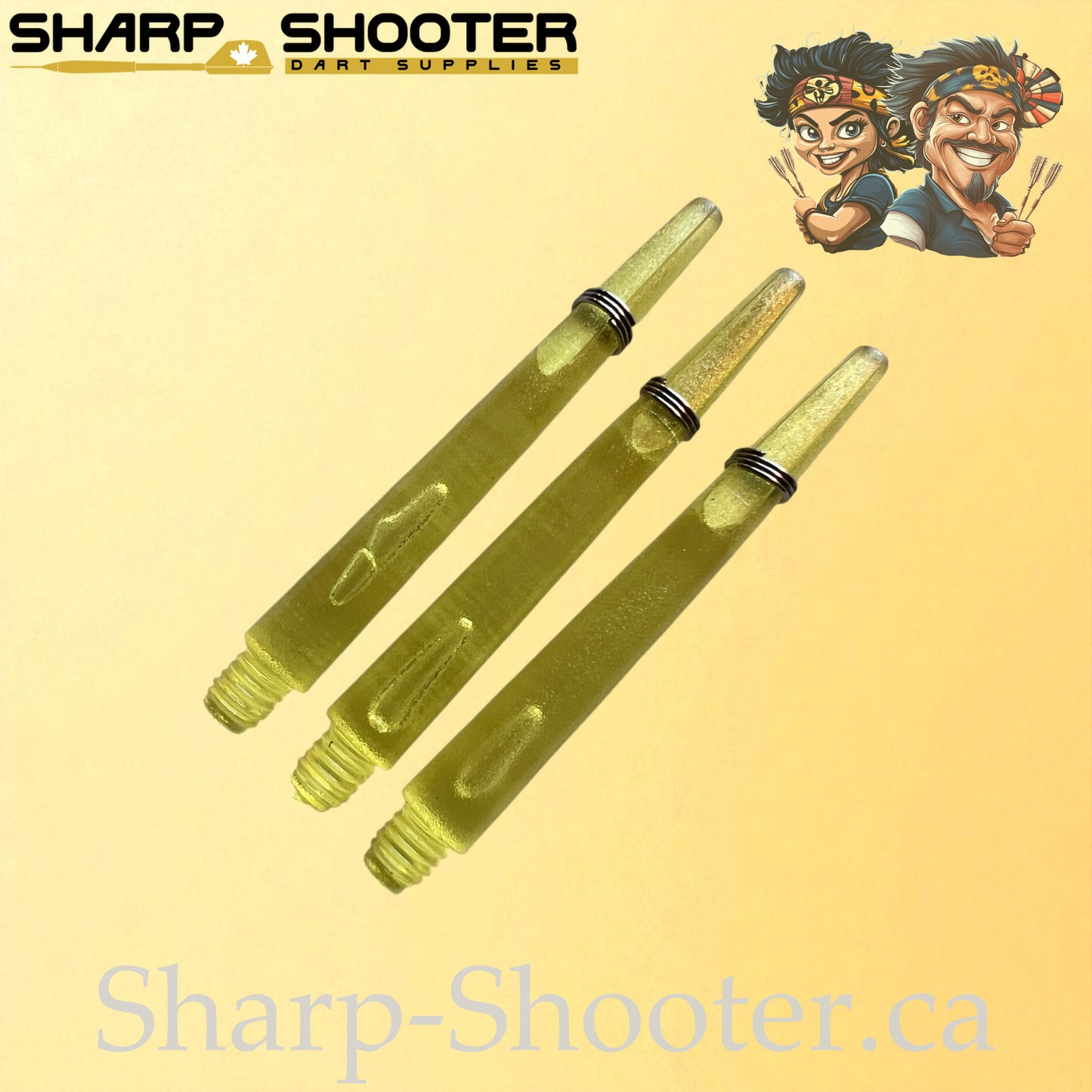 The Halo- DS01 – Plastic Dart Shaft-35&45mm- Transparent- 3 Pack