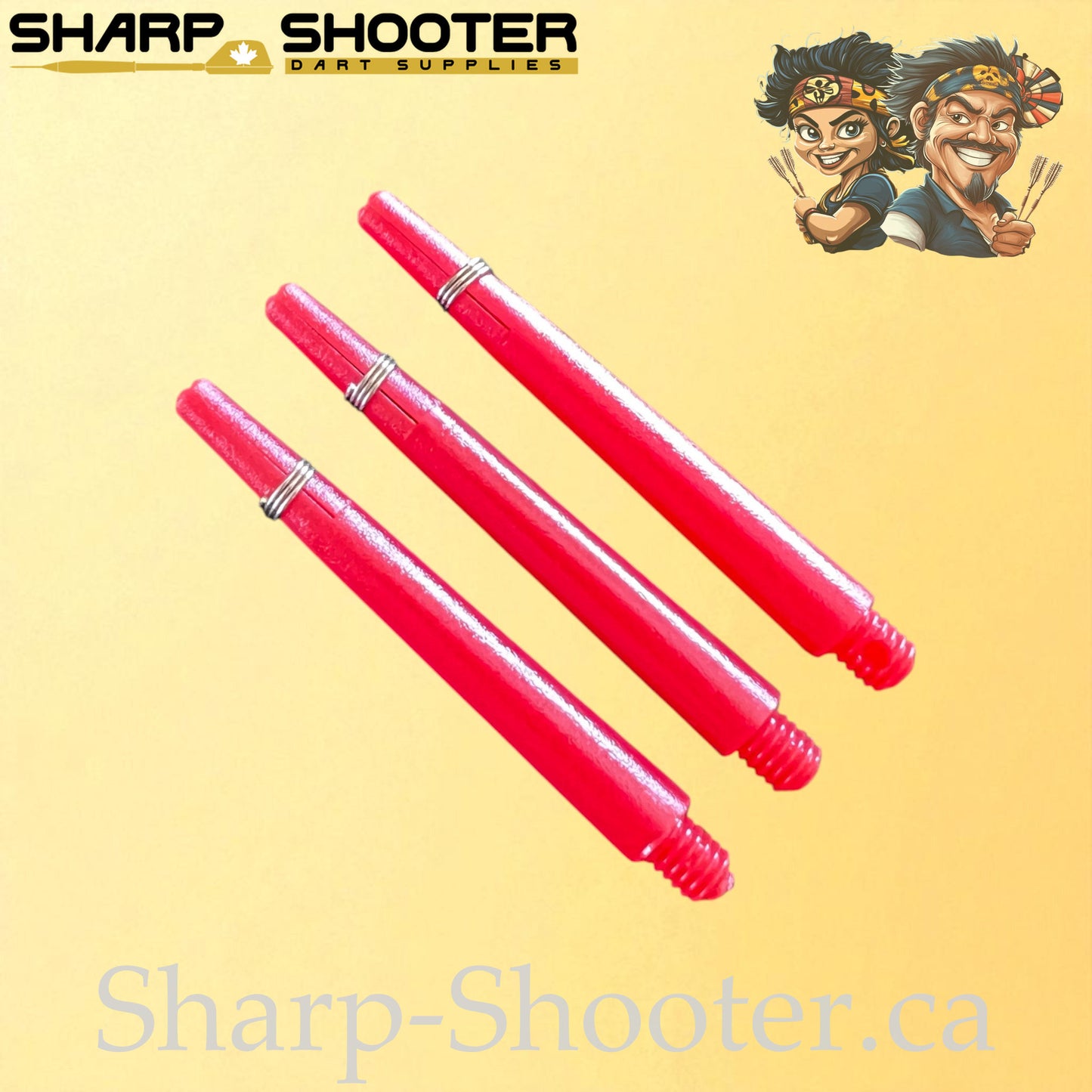 Prime – DS02 – Plastic Dart Shaft – 35mm & 45mm – Solid – 3 Pack