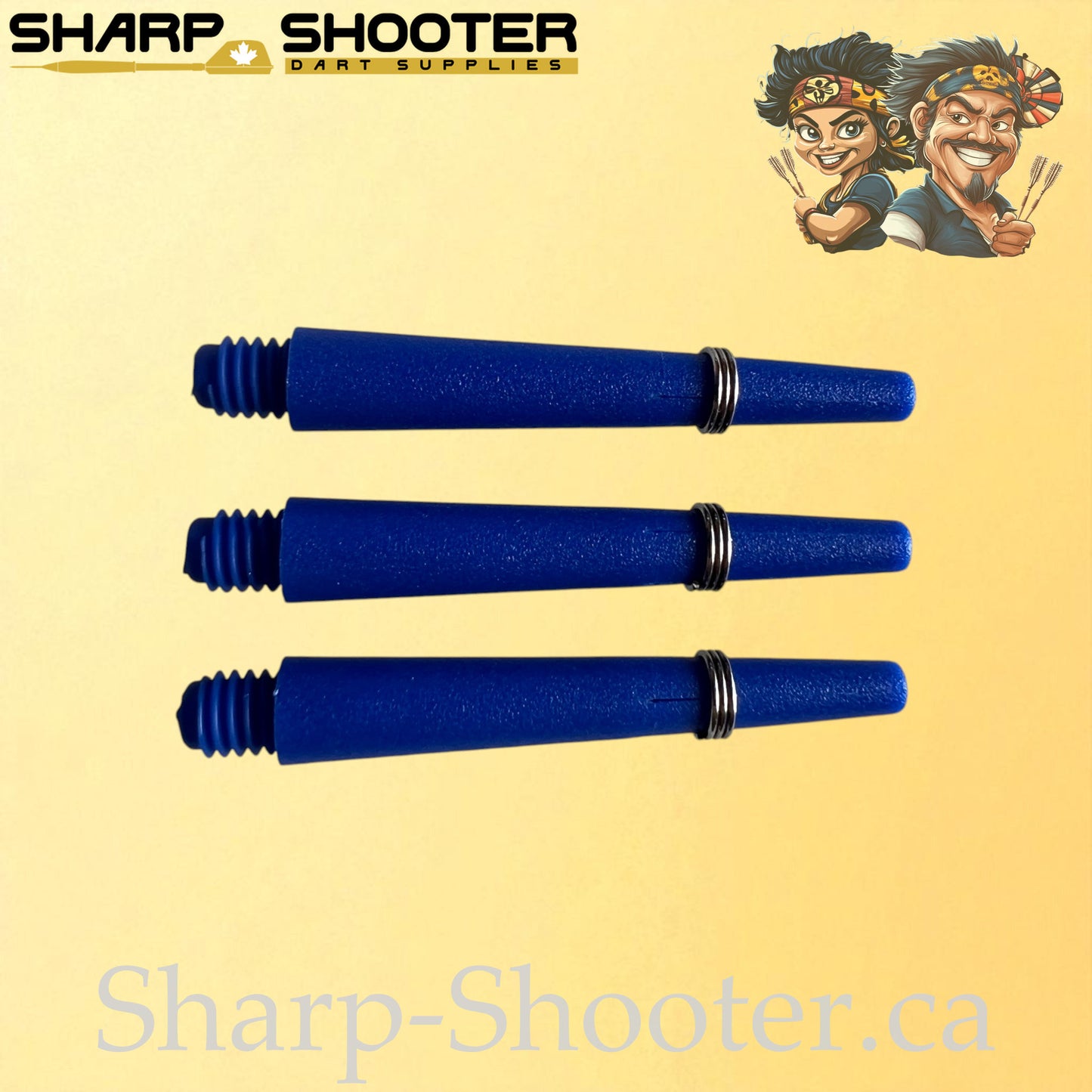 Prime – DS02 – Plastic Dart Shaft – 35mm & 45mm – Solid – 3 Pack