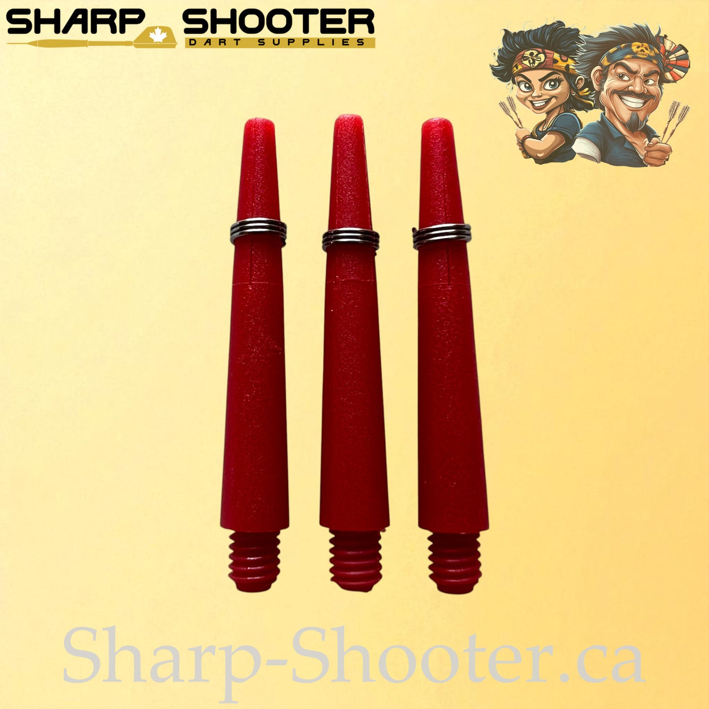 Prime – DS02 – Plastic Dart Shaft – 35mm & 45mm – Solid – 3 Pack