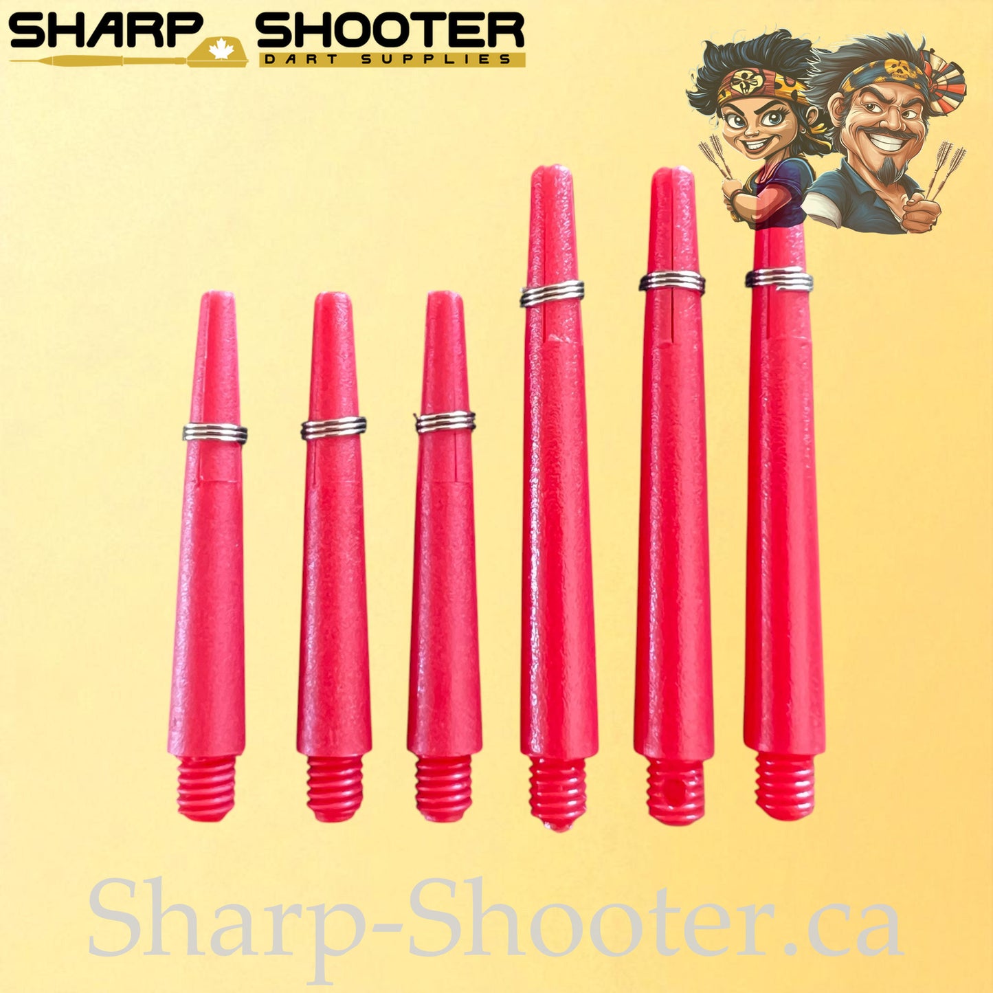 Prime – DS02 – Plastic Dart Shaft – 35mm & 45mm – Solid – 3 Pack