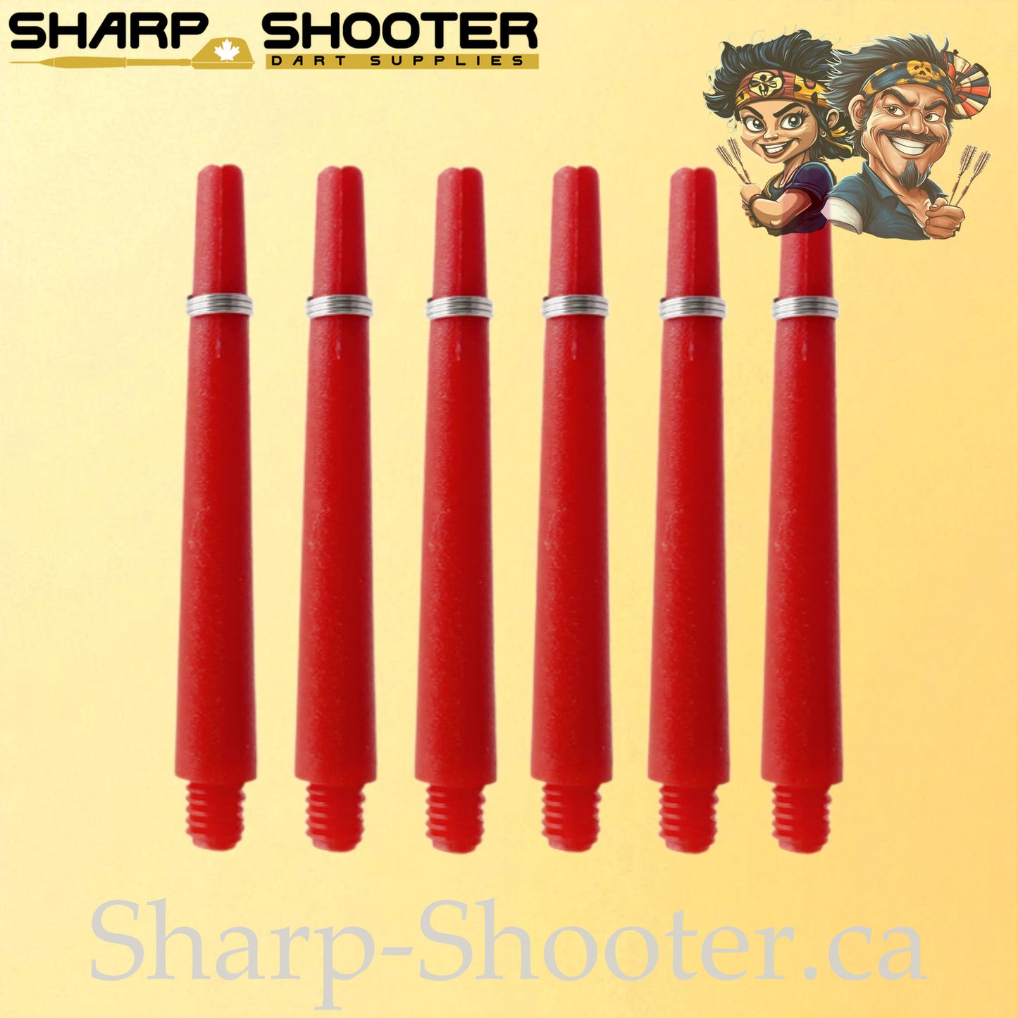 Prime – DS02 – Plastic Dart Shaft – 35mm & 45mm – Solid – 3 Pack
