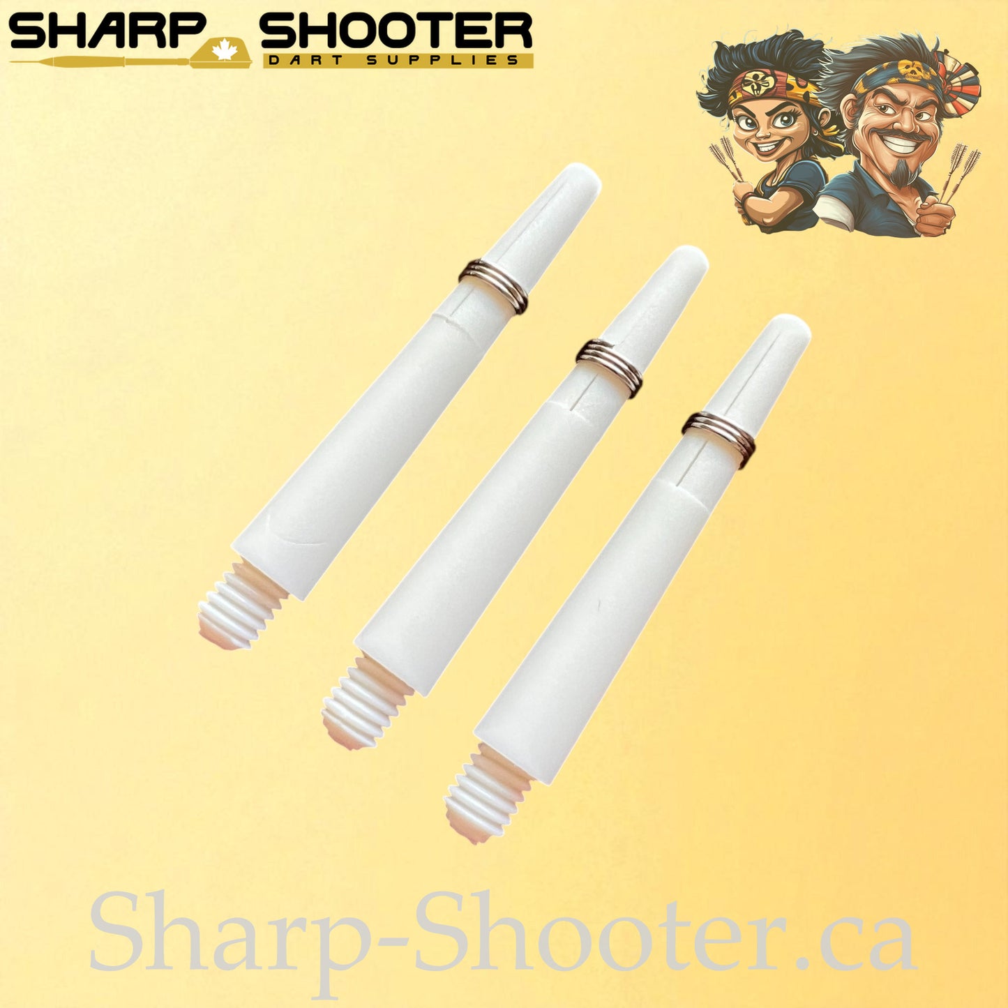 Prime – DS02 – Plastic Dart Shaft – 35mm & 45mm – Solid – 3 Pack